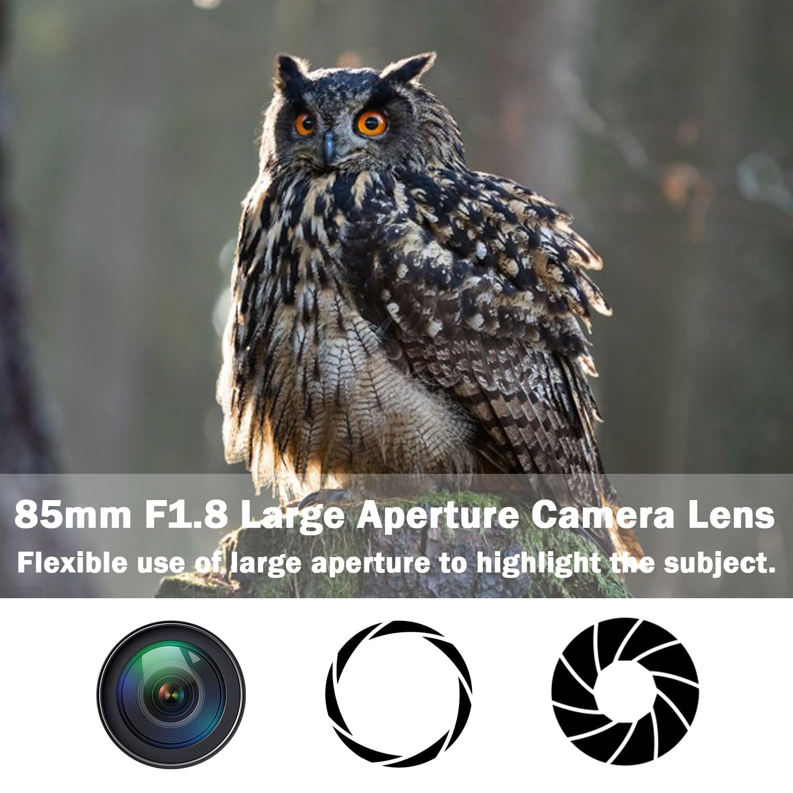 Benoison 85Mm F1.8 Portrait Lens   Z Lens For Nikon, 85Mm Lens Manual Focus Camera For Nikon Z9 Z8 Z7 Z7Ii Z6 Z6Ii Z5 Z30 Z50 Zf