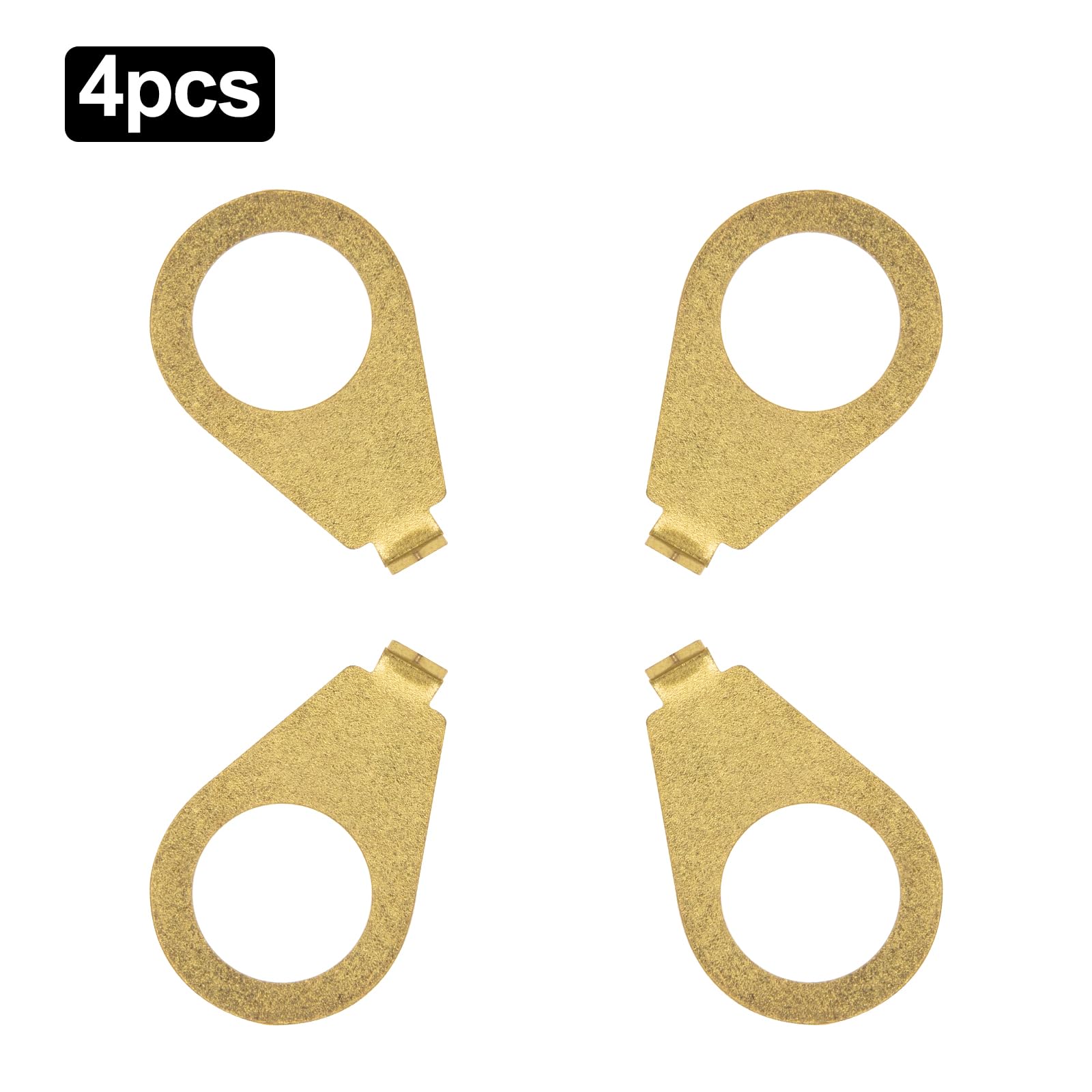 Cashbeat 4Pcs Gold Guitar Knobs Pointer Indicator Plates, 3/8'' Electric Guitar Control Knob Position Pointers, 9.7Mm Diameter W