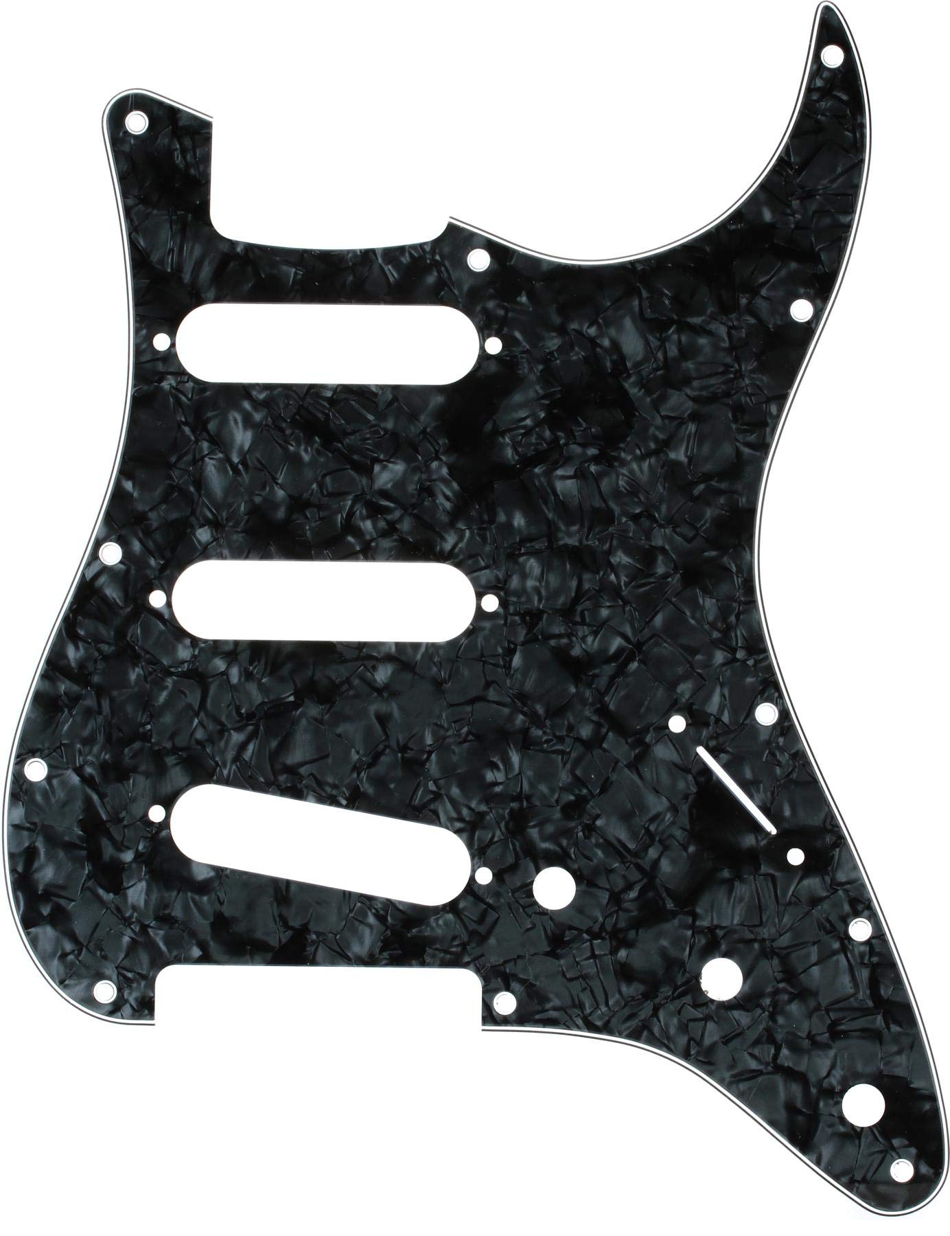 Fender Modern Pickguard, Stratocaster, 11 Hole   Black Moto