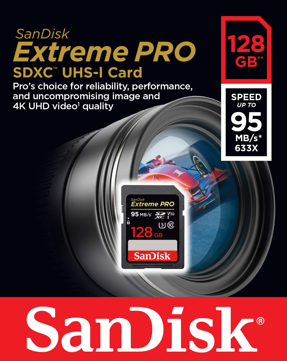 Sandisk 128Gb Extreme Pro Sdxc Uhs-I Card (Sdsdxxg-128G-Gn4In)