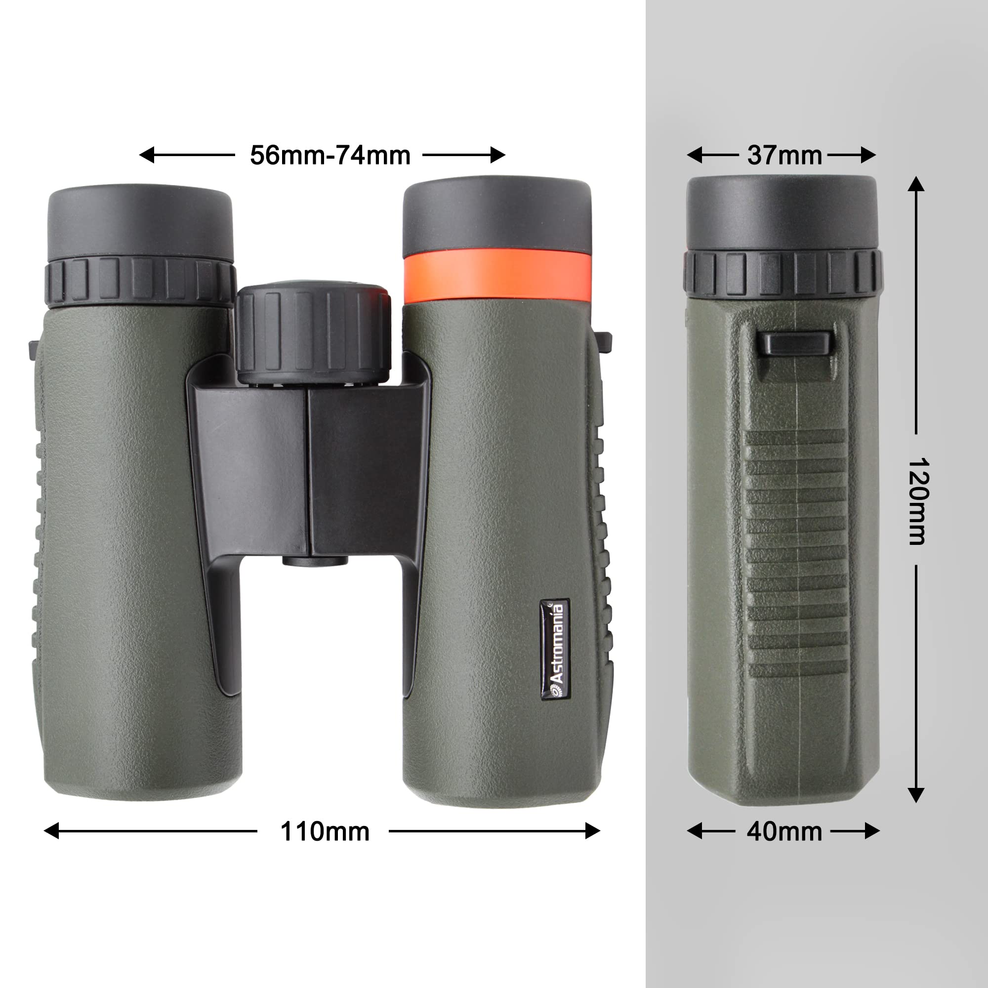 Astromania 10X26 Waterproof Compact Binoculars For Traveling, Wildlife, Camping And Sport Games, Theater And Concerts, Bird Watc