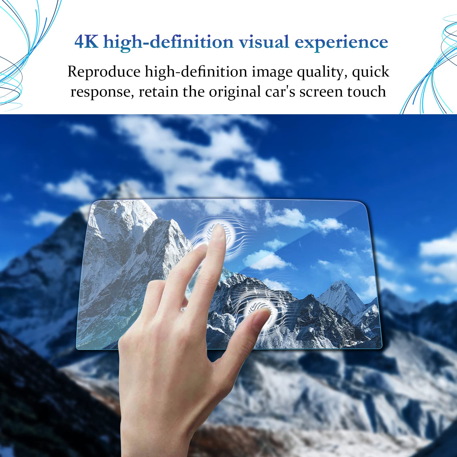 Sktu 2023 2024 Chevy Tahoe Accessories Screen Protector For 2021 2024 Chevy Tahoe/Chevy Suburban/Gmc Yukon 10.2In Navigation Tempered Glass Hd Clear