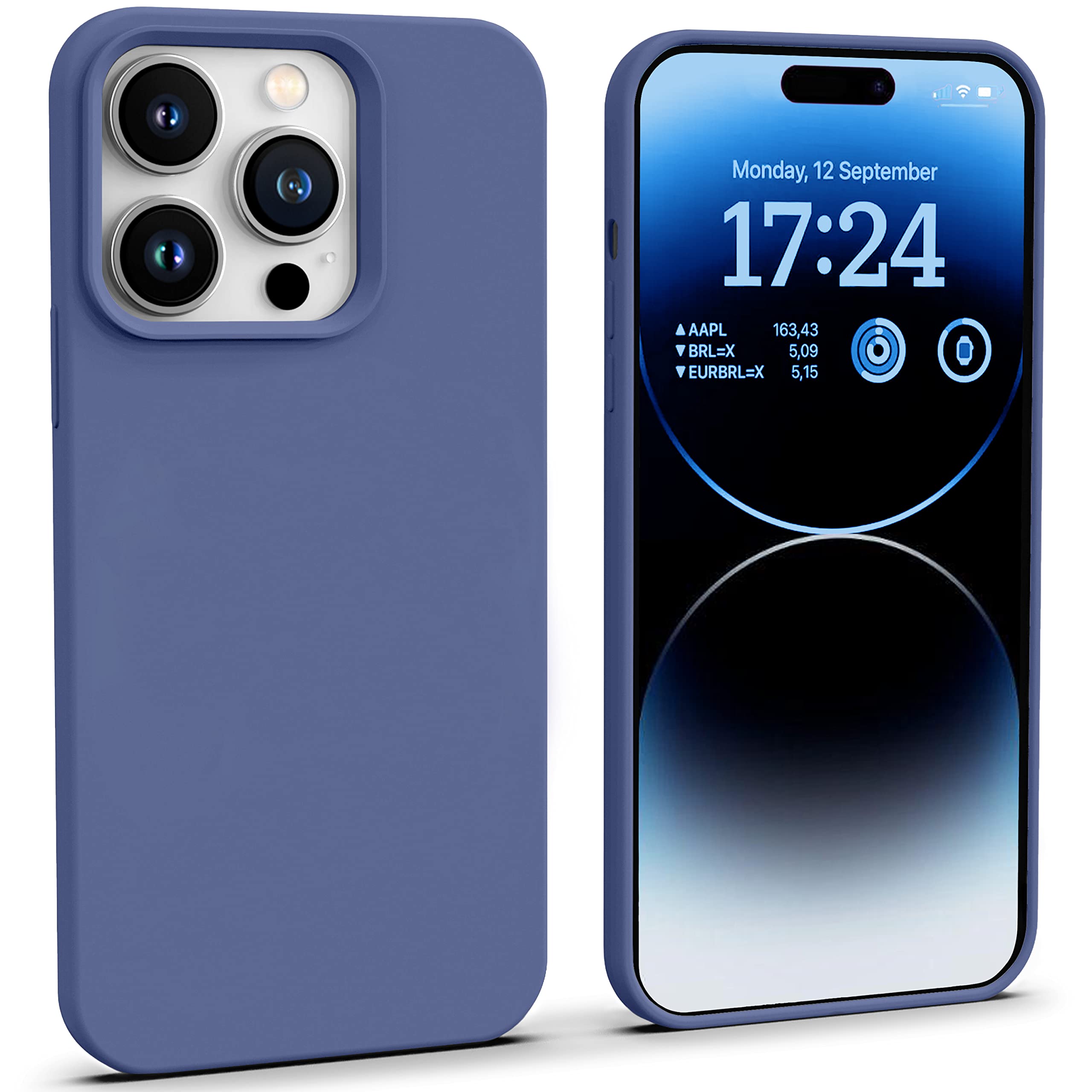 Icesword Iphone 14 Pro Case Lavender (2022), Liquid Silicone Phone Case Cover Slim Protective, Soft Anti Scratch Microfiber Lini