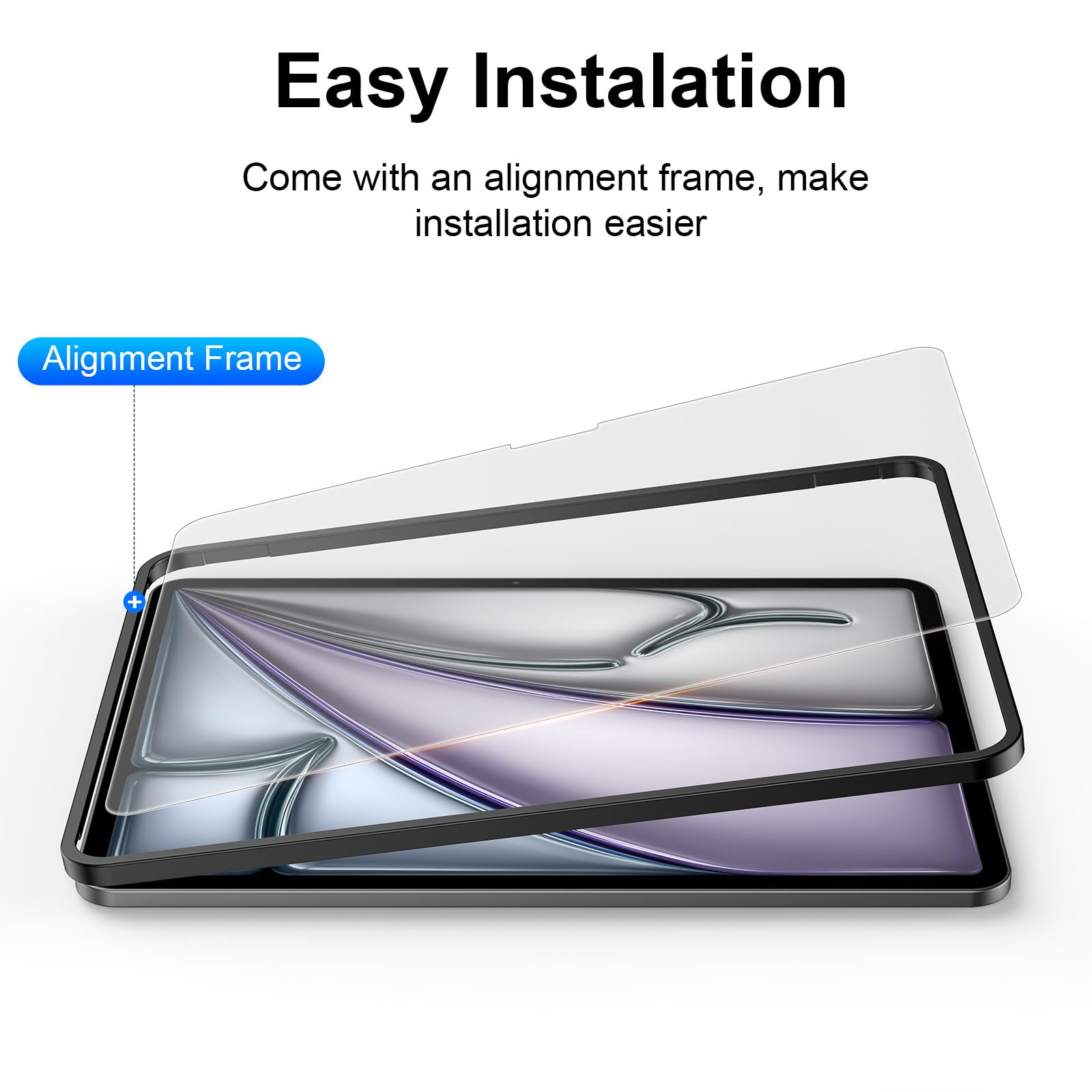 Ksleri 2 Pack For Ipad Air 11 Inch M2 2024 6Th Generation Matte Glass Screen Protector (Not Privacy) Anti Glare Anti Fingerprint