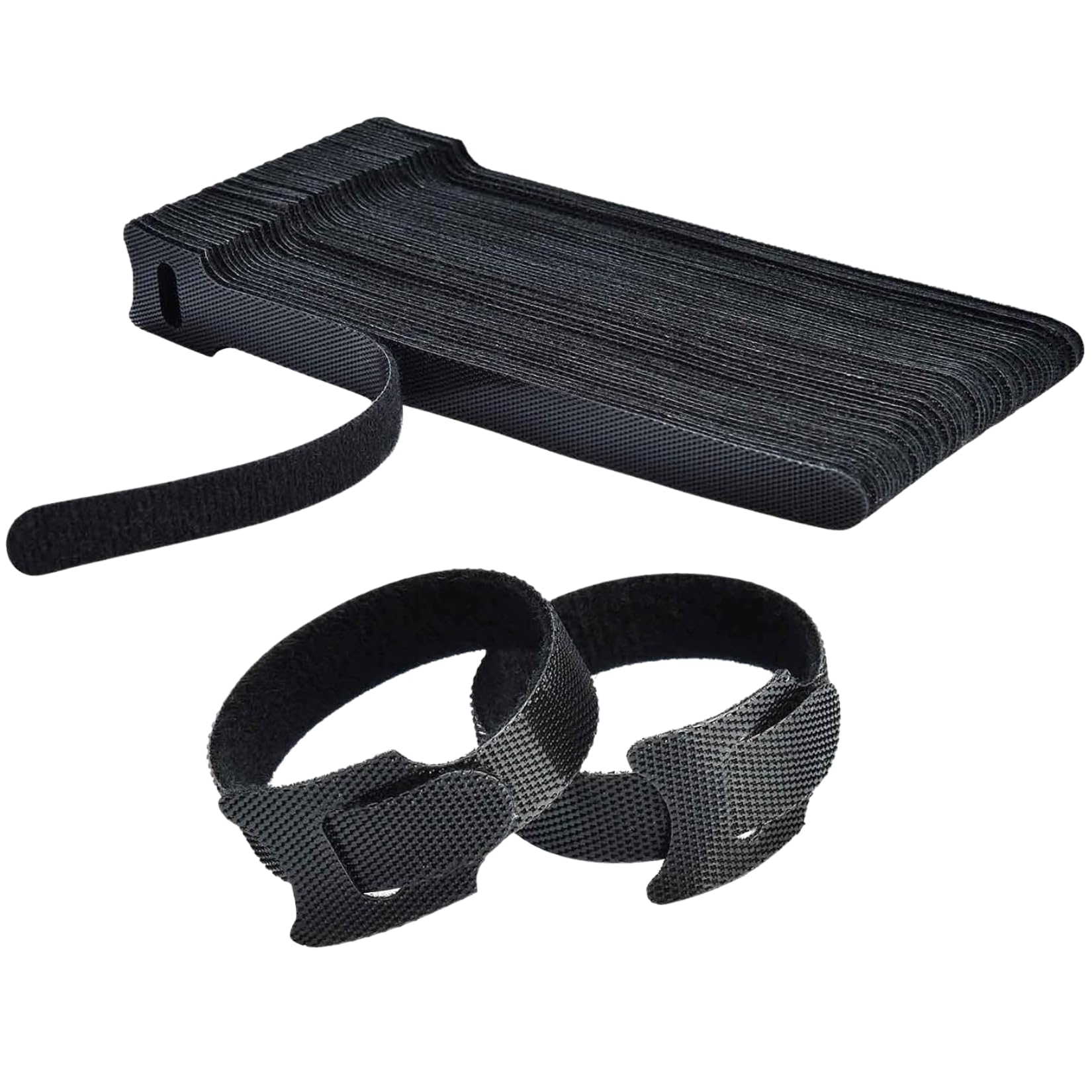 Cable Organiser Hook & Loop Wire Management Straps 30 Piece