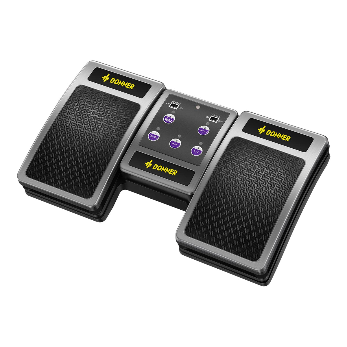 Donner Wireless Page Turner Pedal For Tablets And Phones Rechargeable, Silver
