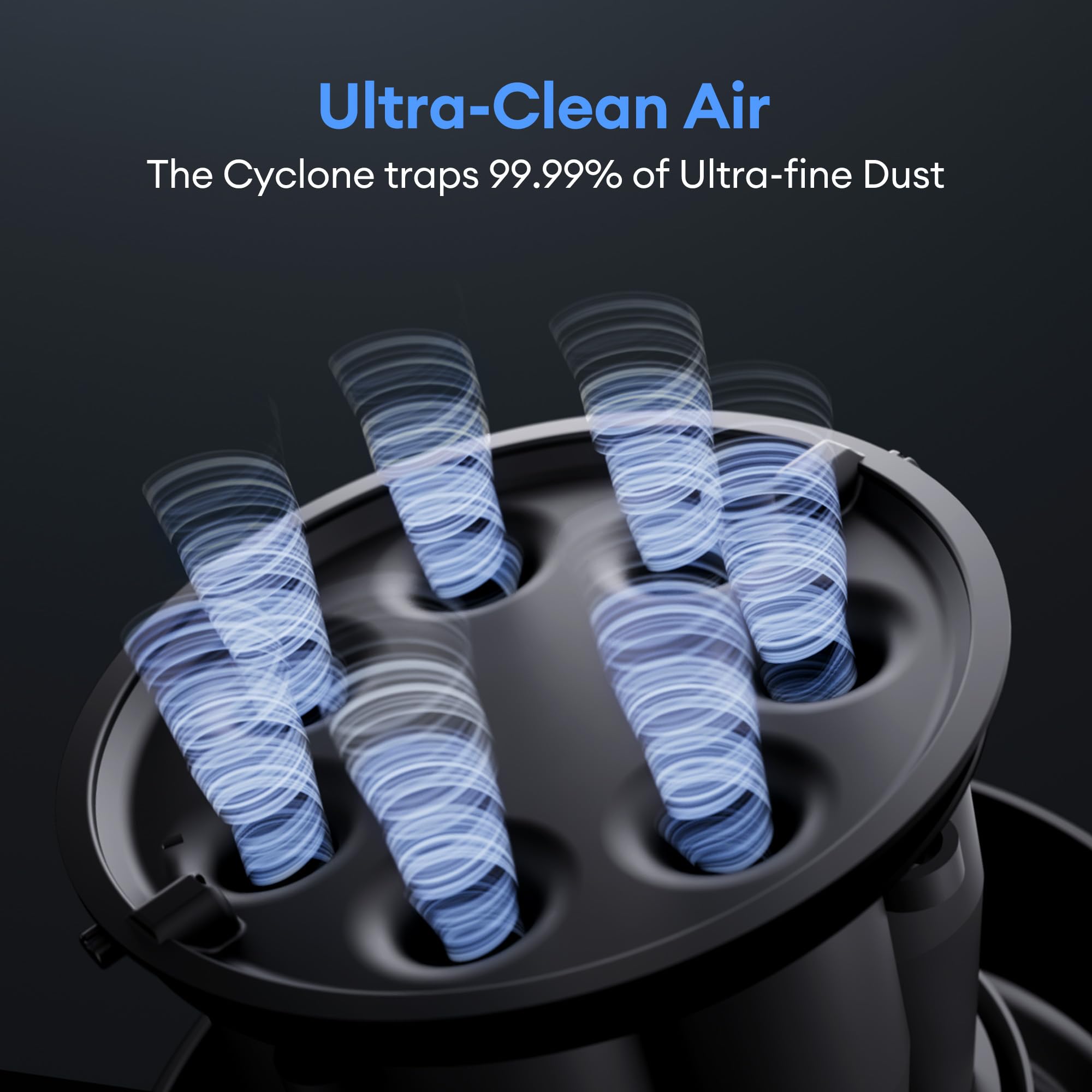 Ultenic U10 Ultra Cordless Stick Vacuum Cleaner, 450W Motor, 30Kpa Suction, Long Battery Life, Anti-Tangle Brush, 1L Dustbin Cap