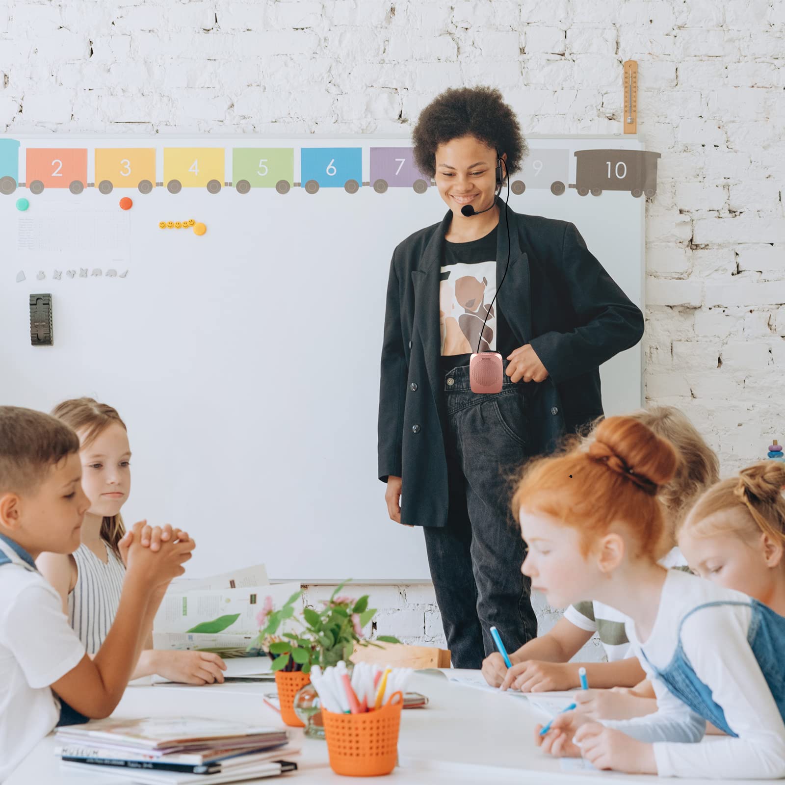 Zoweetek Voice Amplifier Microphone Headset For Teachers, Original Personal Voice Amplifier, Work Of 12 Hrs, Portable Speaker Fo