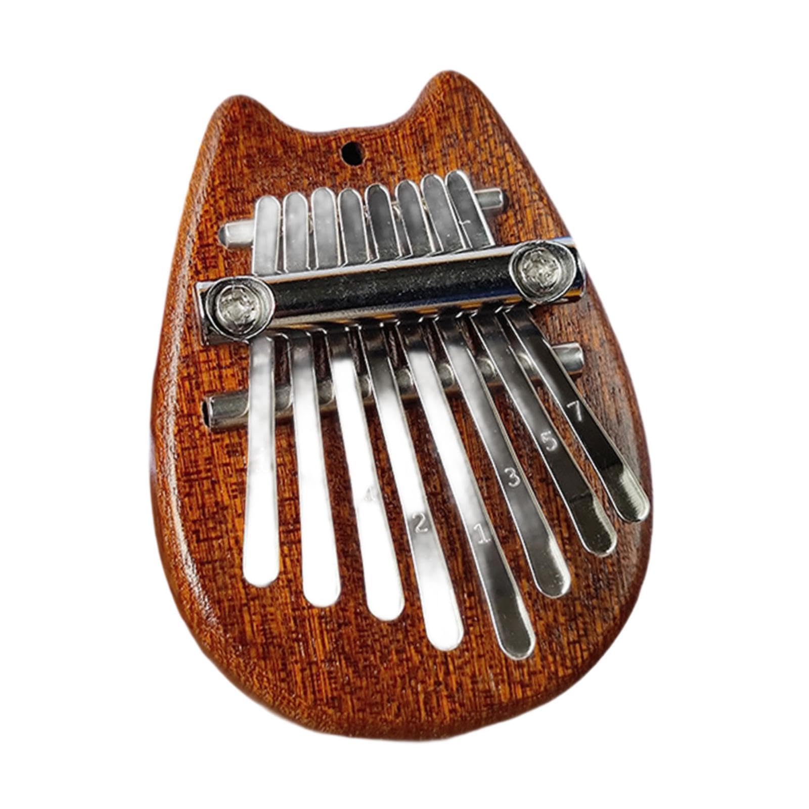 Bnf Beginner Finger Instrument Mini Thumb Piano 8 Keys For Ornaments Music Lover Cat