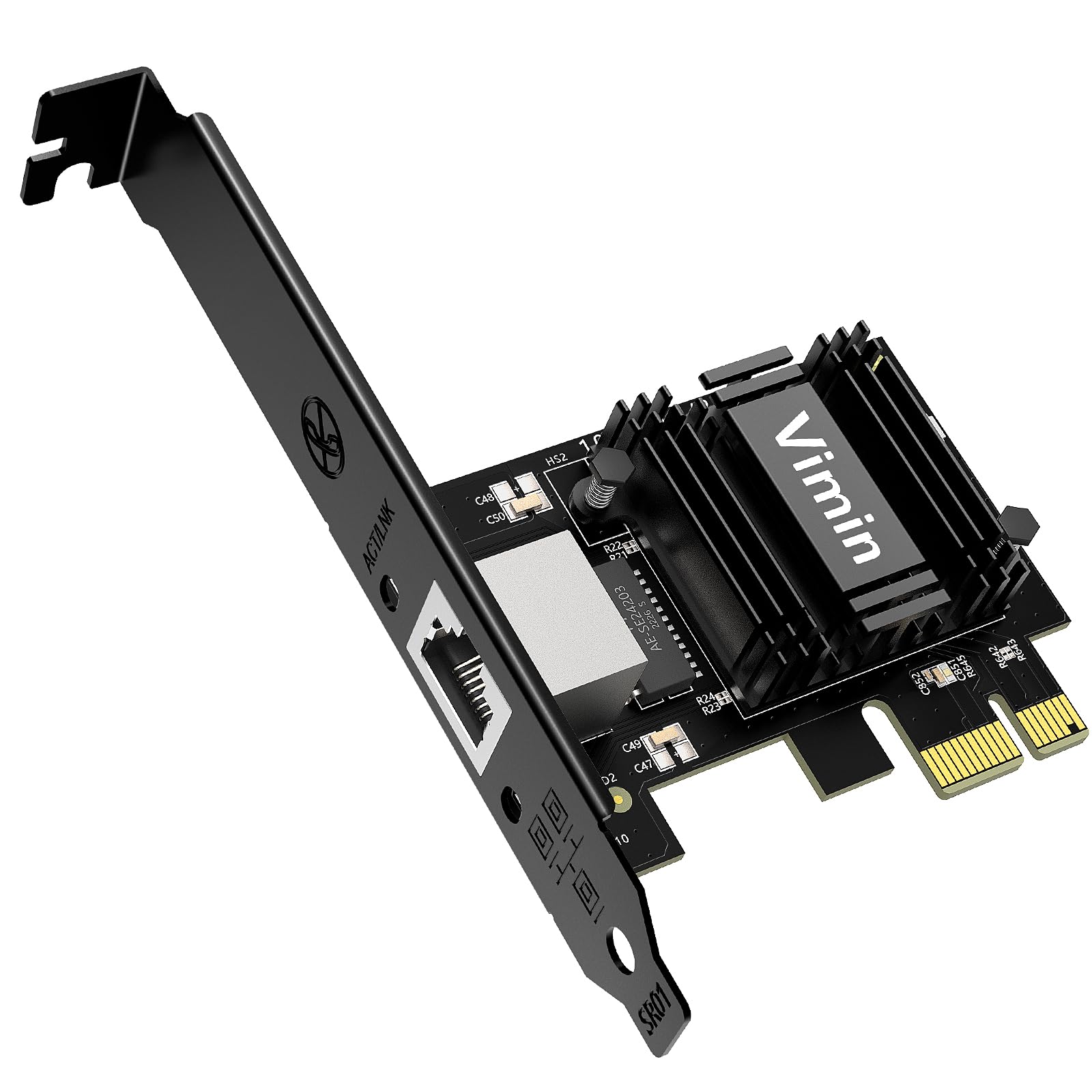 Vimin 2.5G Base T Pcie Network Card With Realtek Rtl8125B   Transform Pcie Slot Into 2.5G Ethernet Port, 2500/1000/100Mbps Pci E