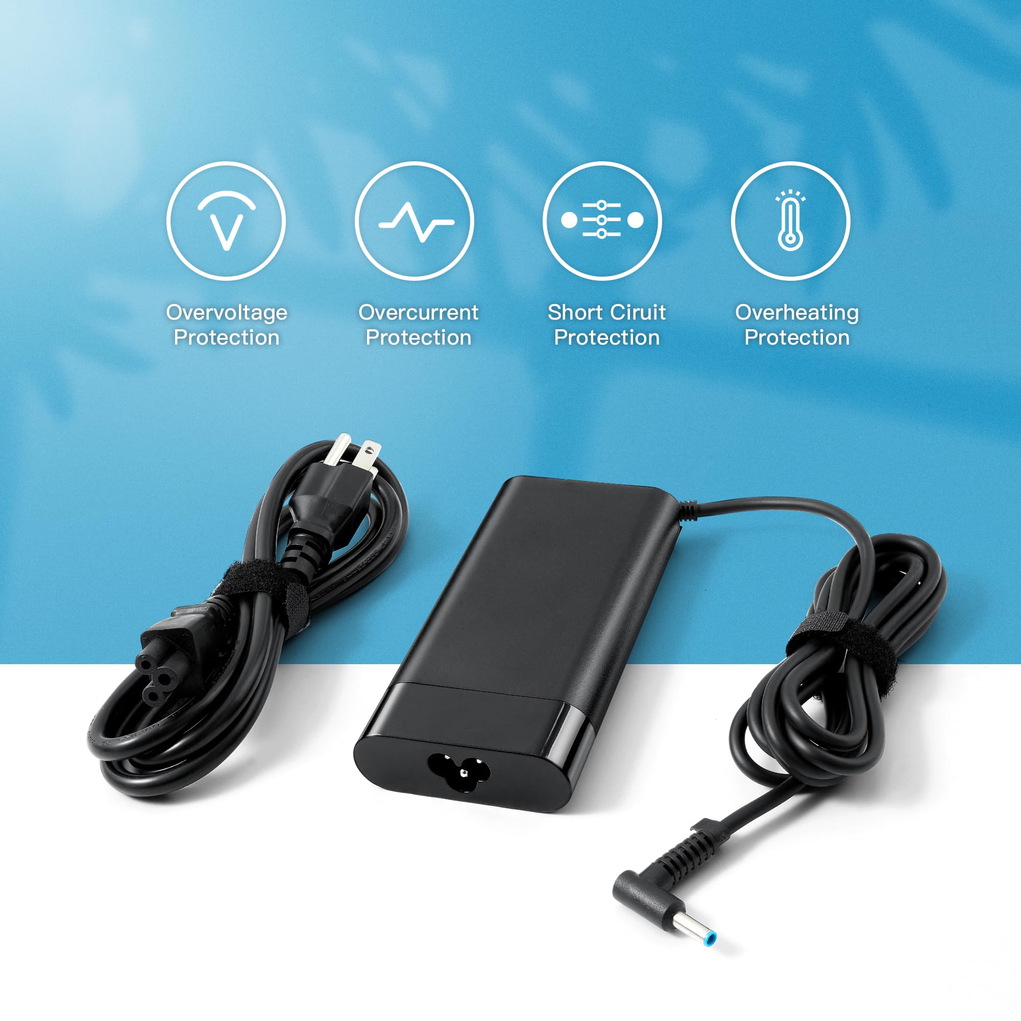 150W Zbook Laptop Charger 917649 850 L48757 003 Fit For Hp Zbook 15 16 17 15U 15V G3 G4 G5 G6 G7 G8 G9 Zbook Studio G3 G4 G5 G6 G7 G8 Omen By 15 17 Pavilion Gaming 15 17 Hp 7.7A Charger