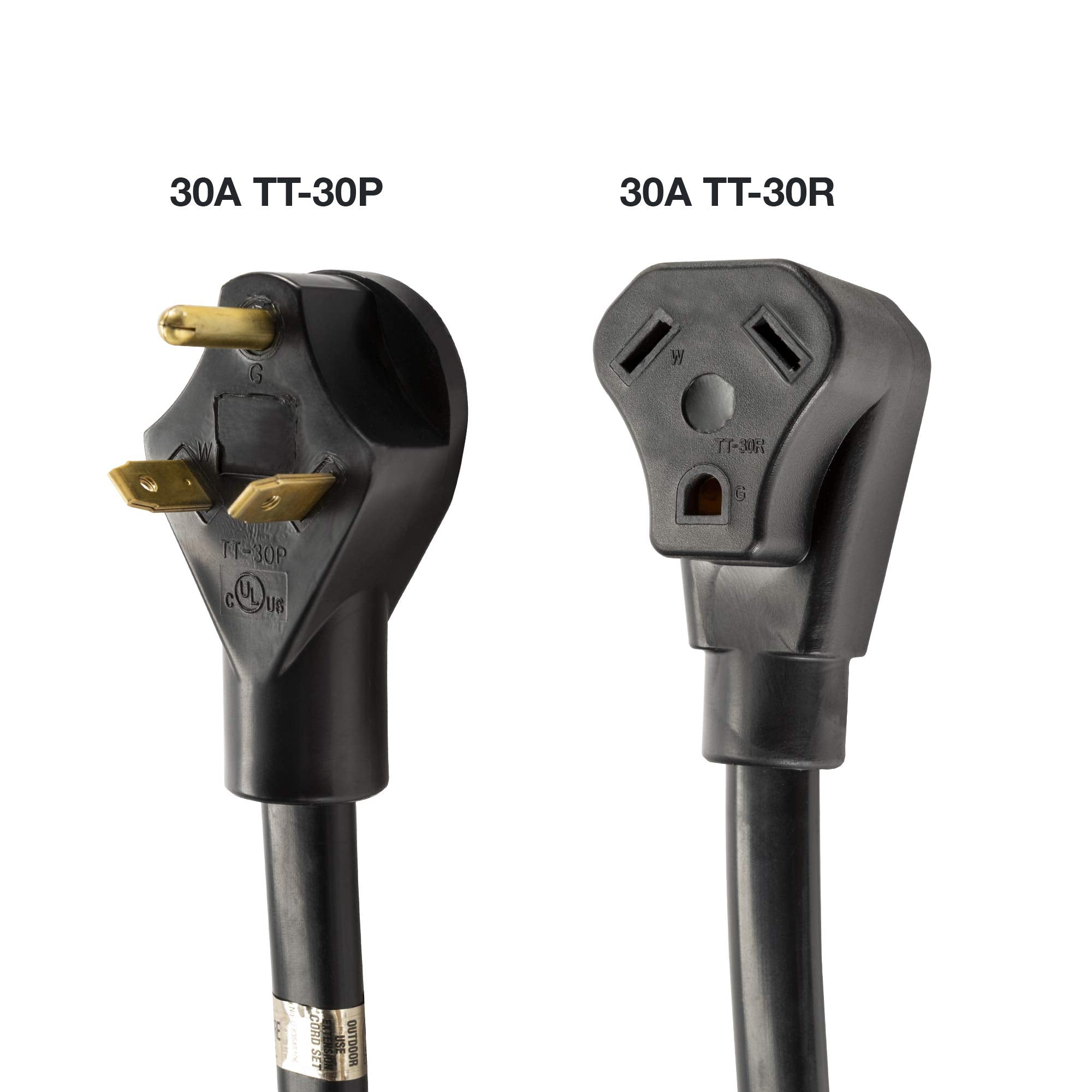 Westinghouse 3013425C 25' Generator Cord, 30A 120V Tt 30P To Tt 30R