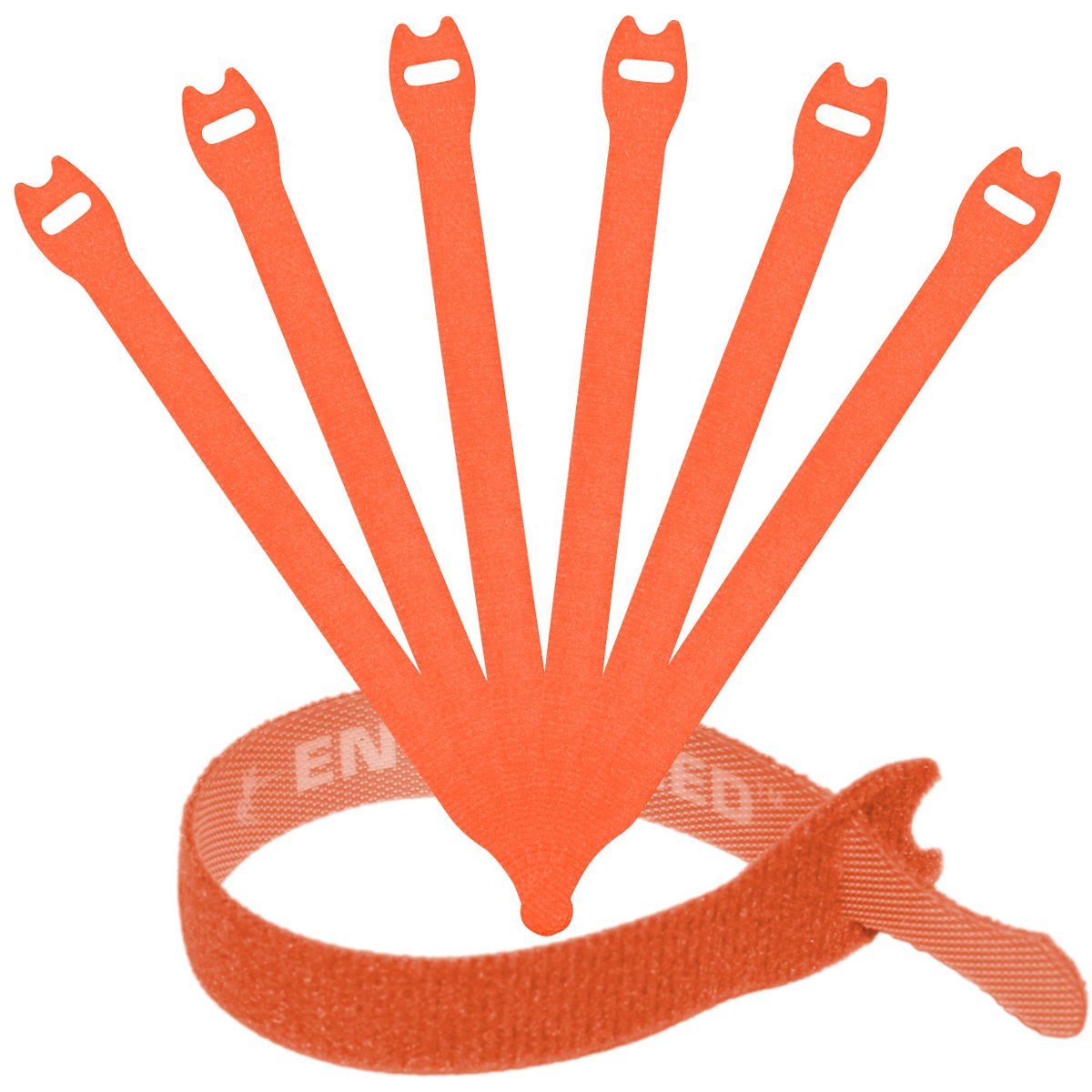 Reusable Cable Ties 1/2'' X 8'' For Cable Management And Organizing Cords   30 Pack Bundled With 2 Bonus Cinch Straps (Orange)