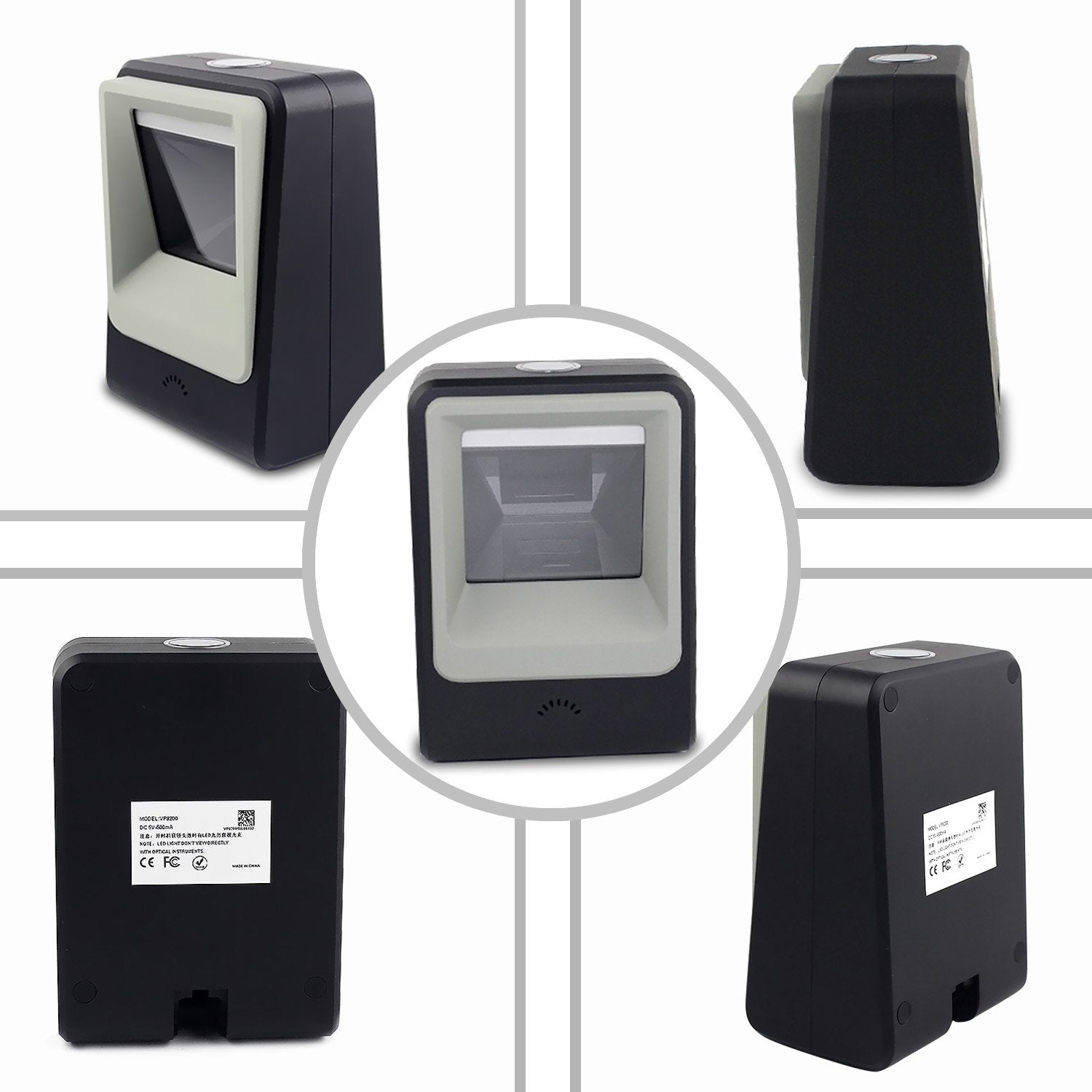 2D Qr Barcode Scanner,Symcode Omnidirectional Hands Free Usb Automatic Barcode Reader For Mobile Payment Computer Screen Scan