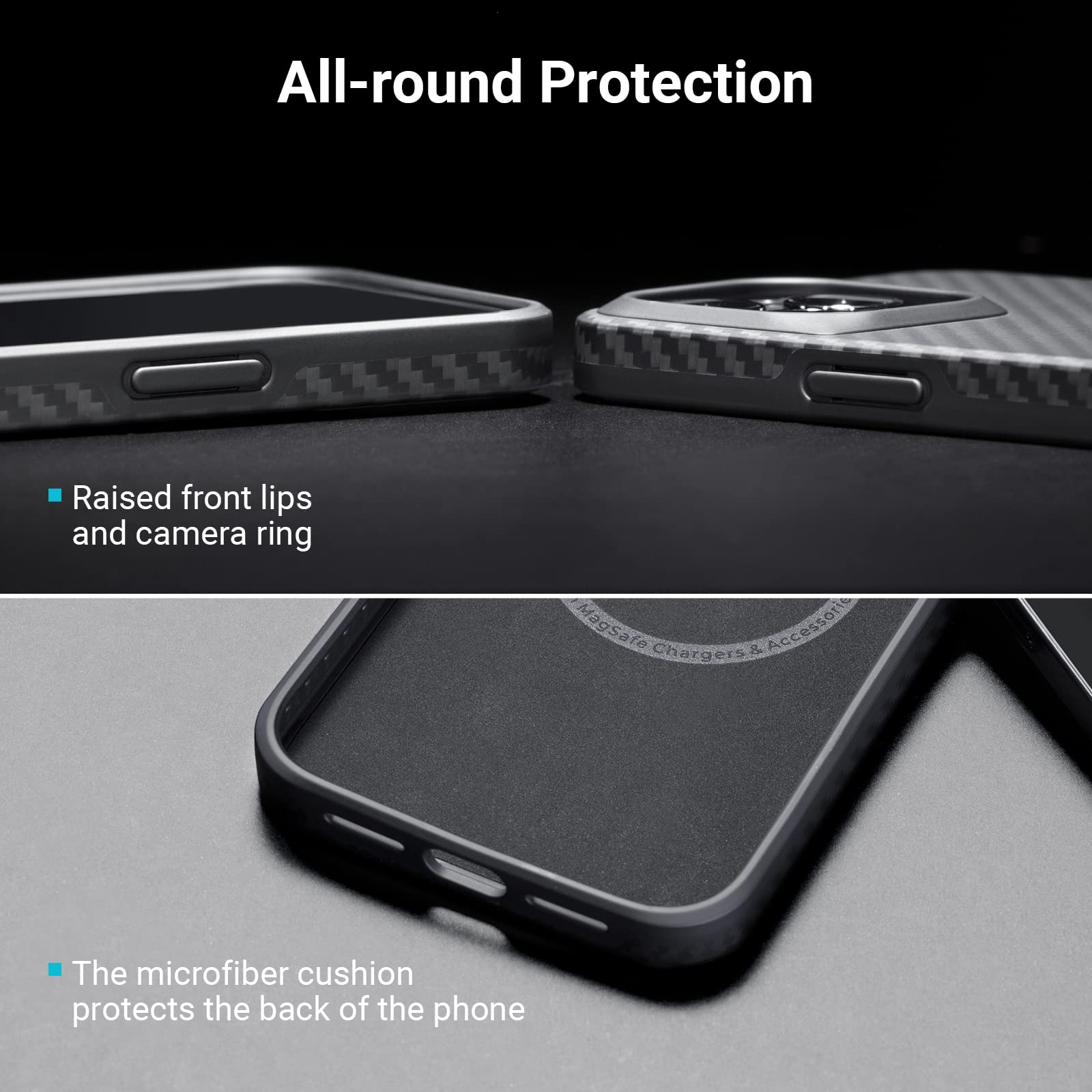 Pitaka Case For Iphone 14 Pro Max, 6.7 Inch, Military Grade Iphone 14 Pro Max Phone Case Protective, Compatible With Magsafe [Ma