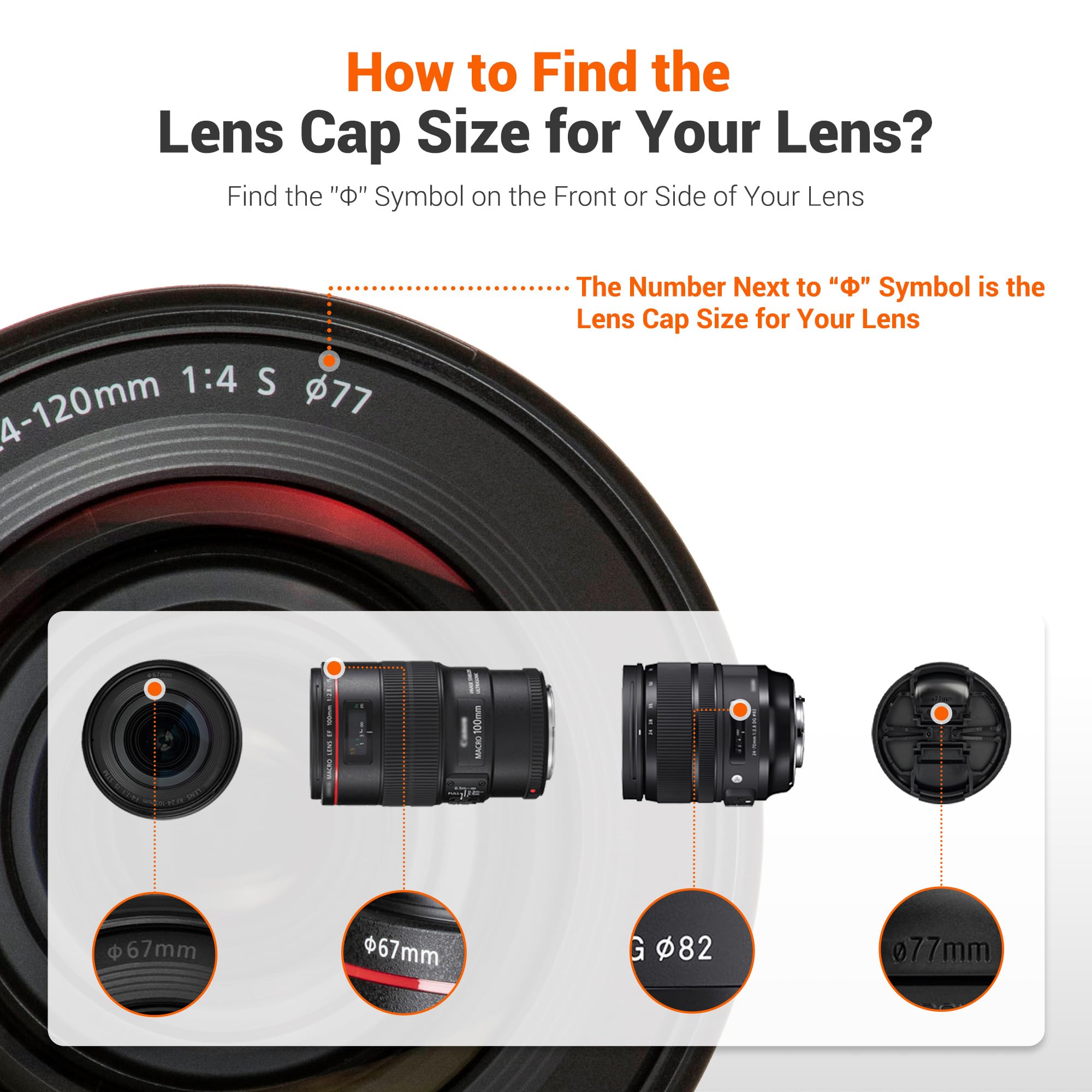 Jjc 2-Pack 77Mm Front Lens Cap Cover With Deluxe Cap Keeper For Canon Rf 14-35Mm F4 L Is Usm, Nikon Z 24-120Mm F4 S, Nikkor Z 28