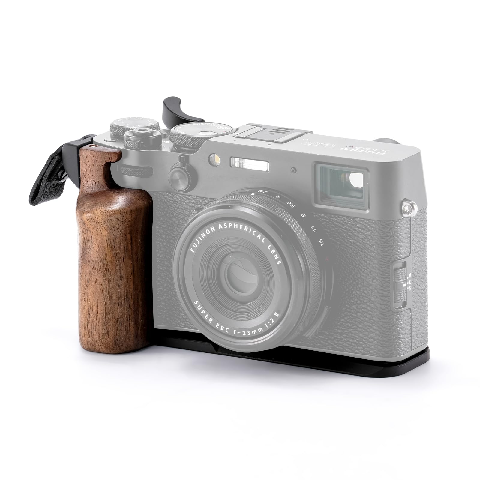 Tilta Vintage Camera Cage Compatible with Fujifilm X100VI - Black | Base Kit | Thumb Grip | Strap Attachments | ARCA Ready | Lig