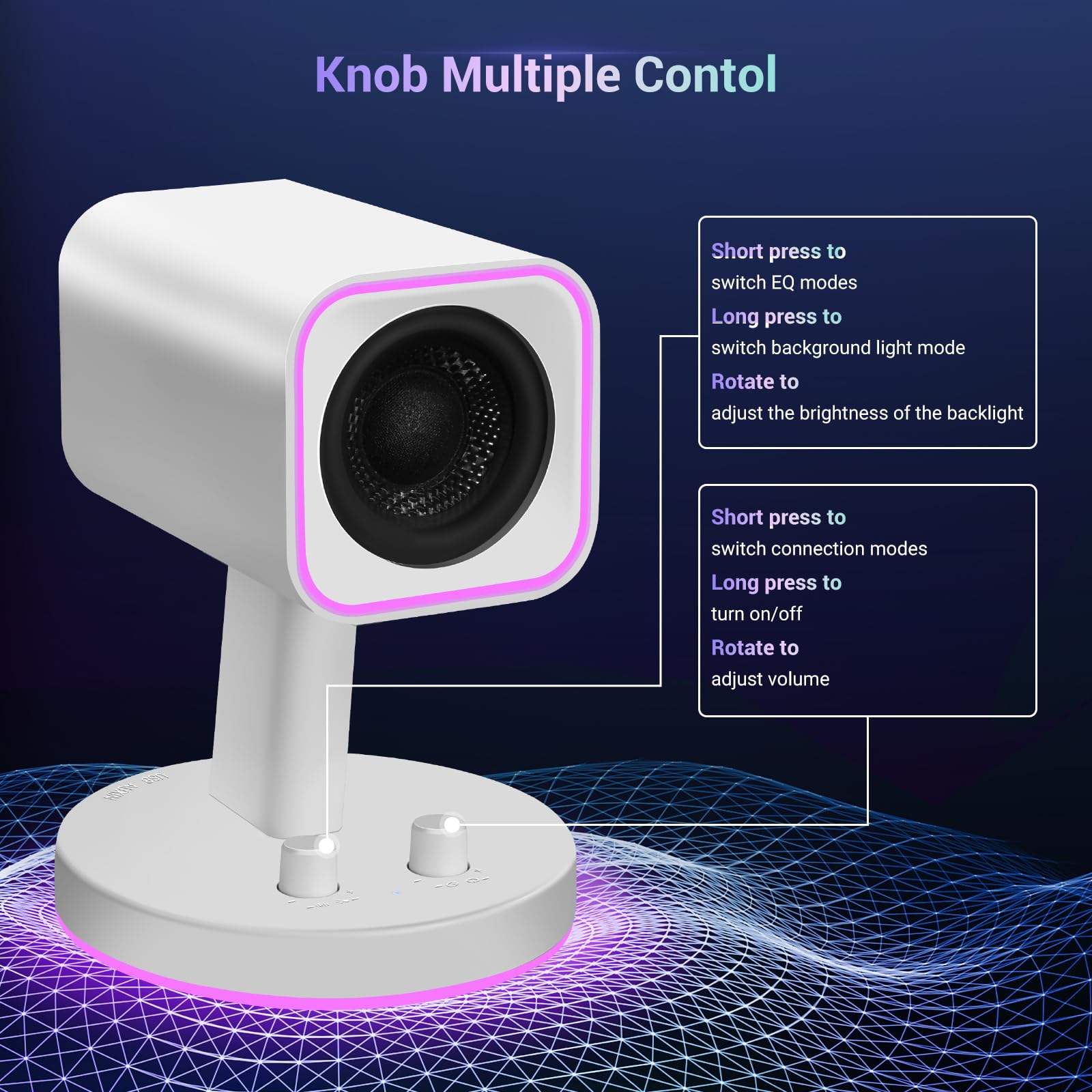 Sanyun Sw202 2.25 Computer Gaming Pc Speakers   24W Fiberglass Speaker Unit   Built In 16Bit Dac Dynamic 3D Surround Sound   Blu