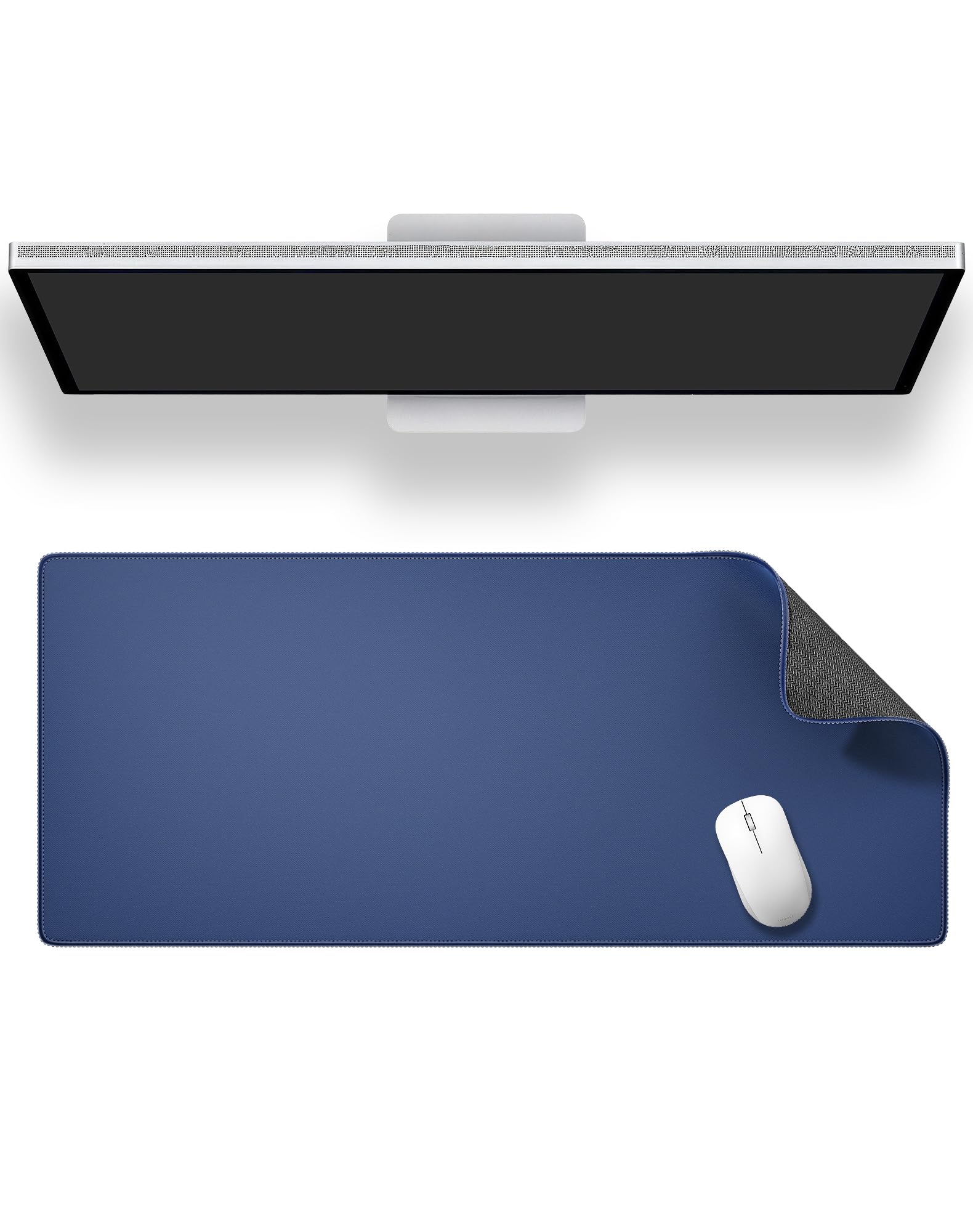 ALOANES Dark Blue Waterproof Mouse Pad, XXL 11.81x31.50x0.12