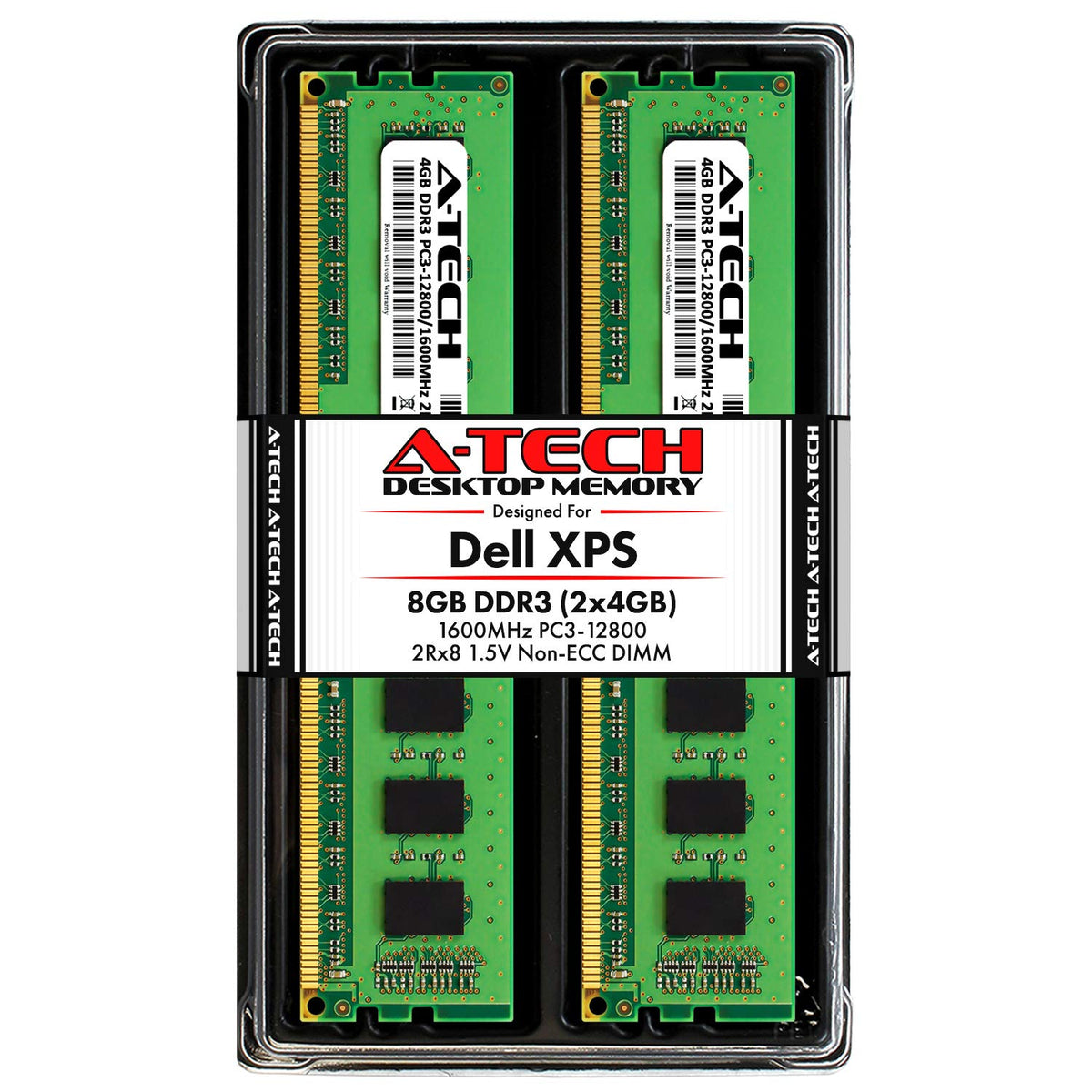 A-Tech 8Gb Ram Kit For Dell Xps 8700, 8500 - (2 X 4Gb) Ddr3 1600Mhz Pc3-12800 Non-Ecc Dimm Memory Upgrade Modules