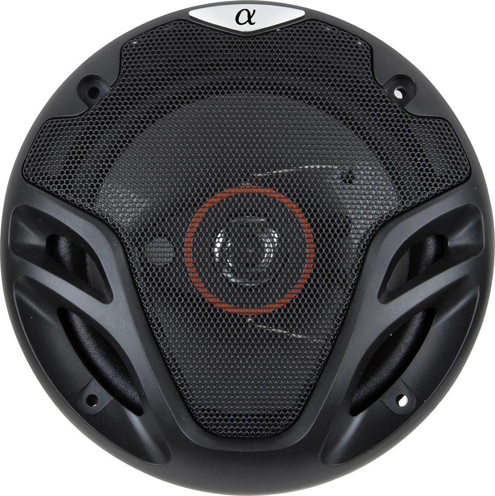 Alphasonik As265P Loudspeakers 2 Pairs Of 6.5'' 350W Max 3 Way Speakers 4 Ohms Premium Quality Audio Door Speakers For Car Or Tr