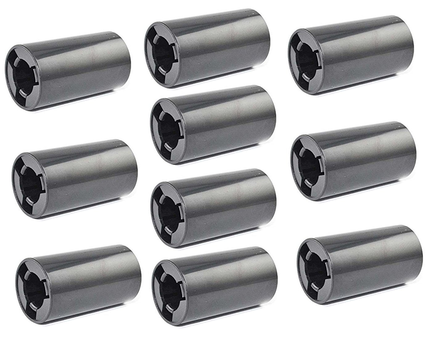 LampVPath 10PCS AA to C Size Battery Adapter Case, AA to C Size Spacers, AA to Size C Battery Adapter Converter Case(10 Pack Bla