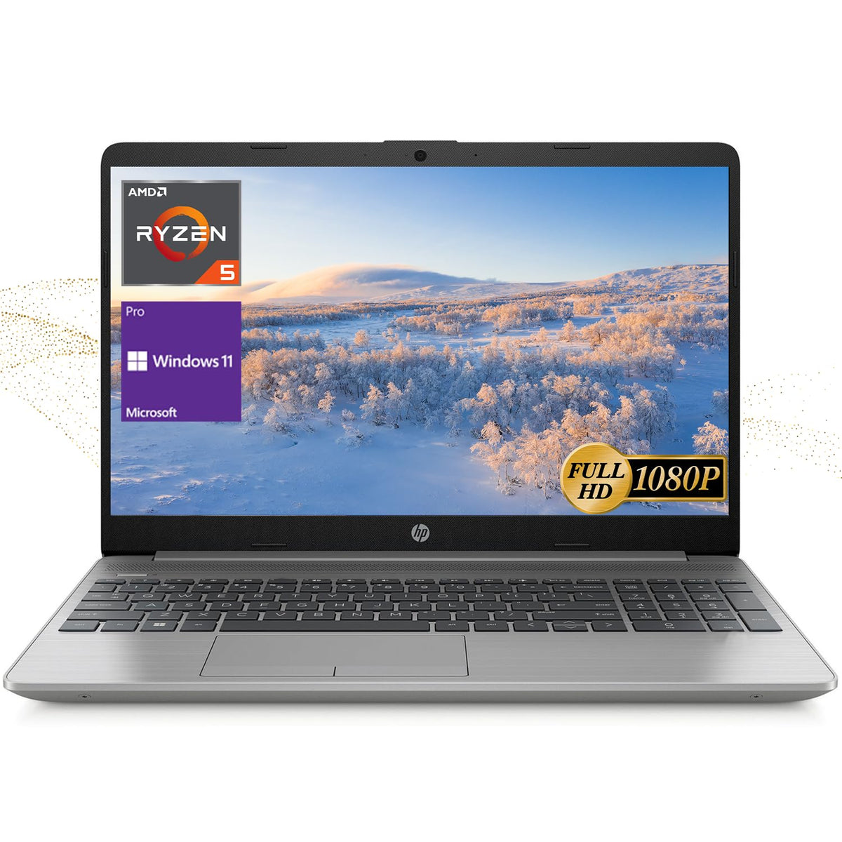 Hp 255 G8 Portable Laptop, Business And Professional, 15.6'' Fhd Display, Amd Ryzen 5 5500U, 16Gb Ram, 512Gb Pcie Ssd, Webcam, S