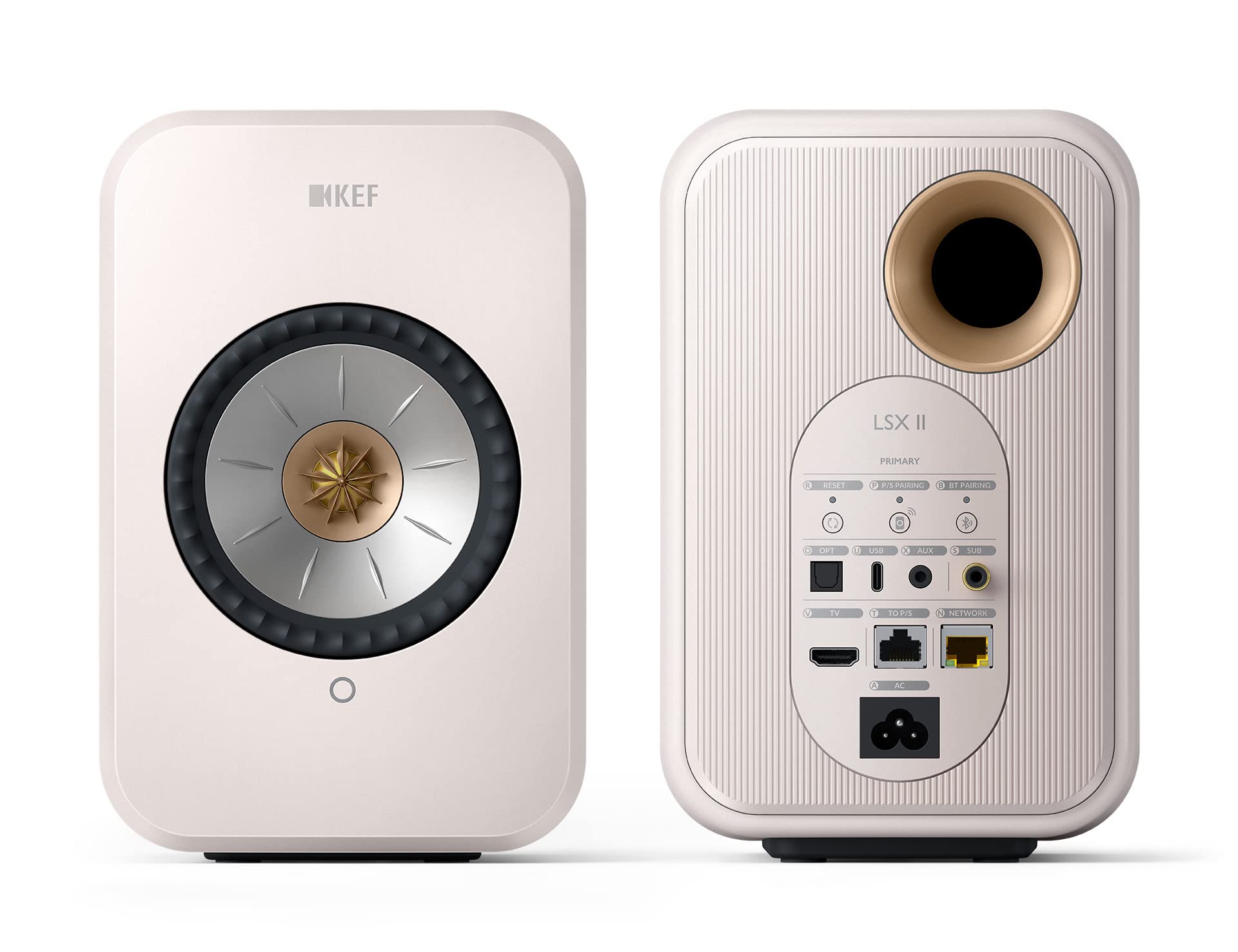 Kef Lsx Ii Wireless Hifi Speaker System (Mineral White)