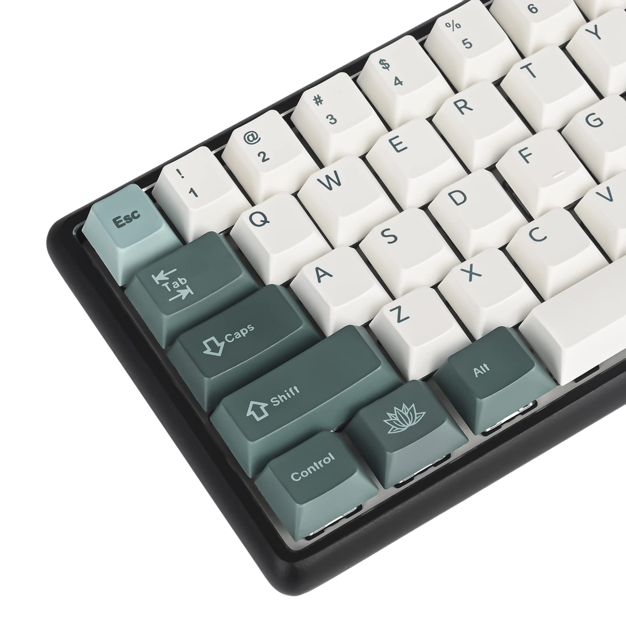 Gtsp Custom Gaming Keycap Set 144 Key Cherry Mx Keycaps 60 Percent Sub Dye For Gateron Kailh Switch (Botanical)