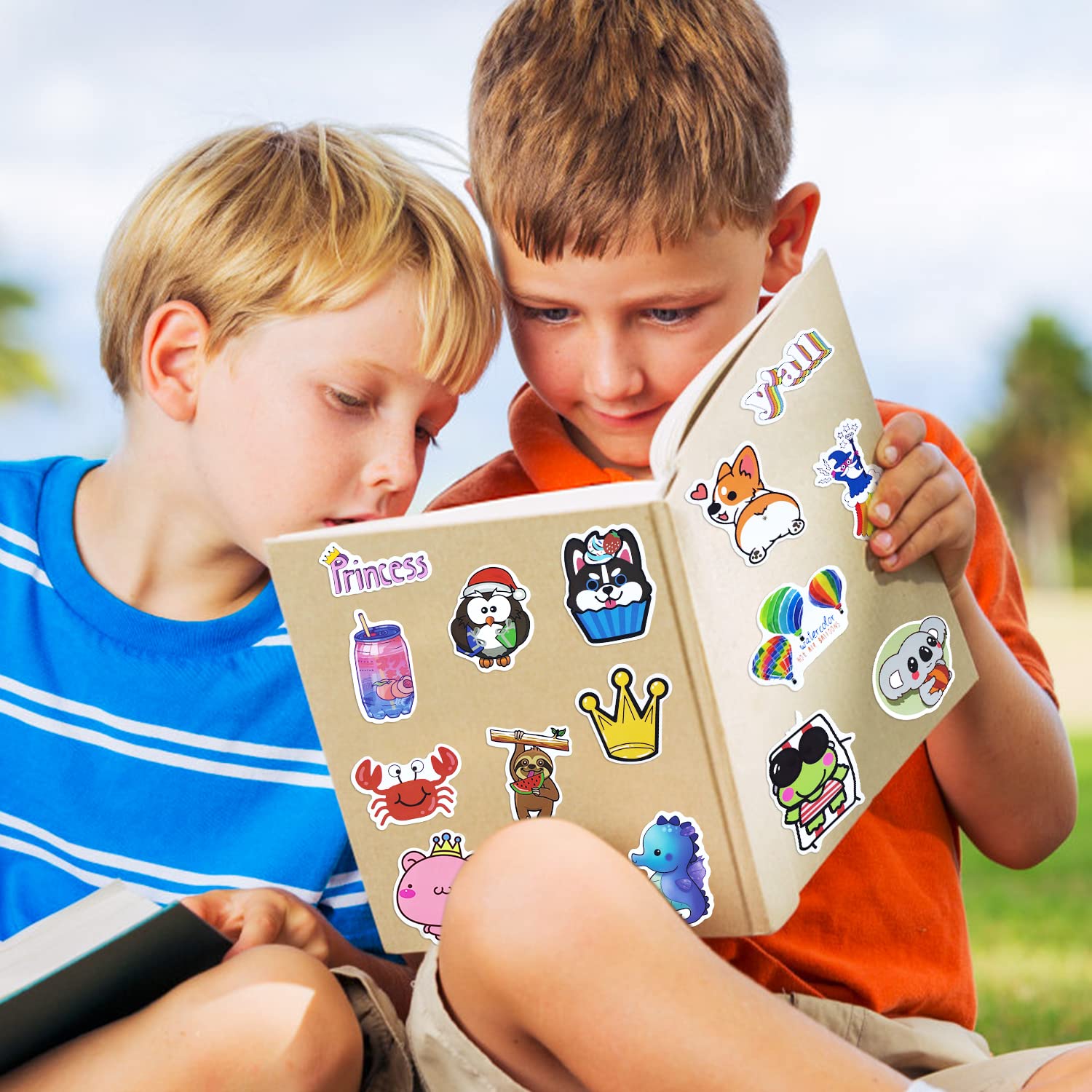 Stickers 200 Pcs Cute Sticker Pack, Waterproof Vinyl Stickers, Stickers For Water Bottle Laptop Phone Macbook Scooter Scrapbook