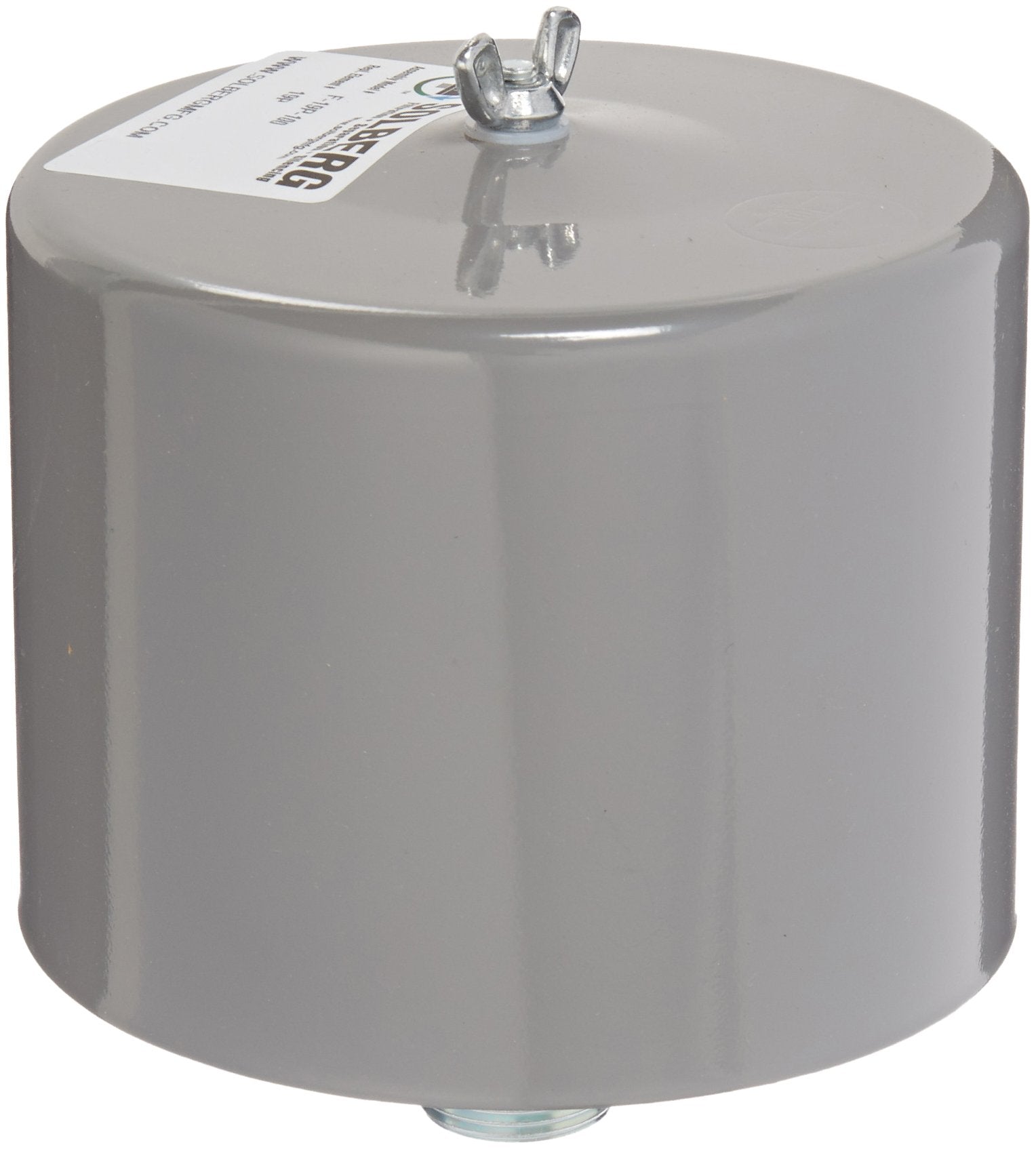 Solberg F 19P 100 Inlet Compressor Air Filter, 1'' Mpt Outlet, 6 5/8'' Height, 6'' Diameter, 55 Scfm, Made In The Usa