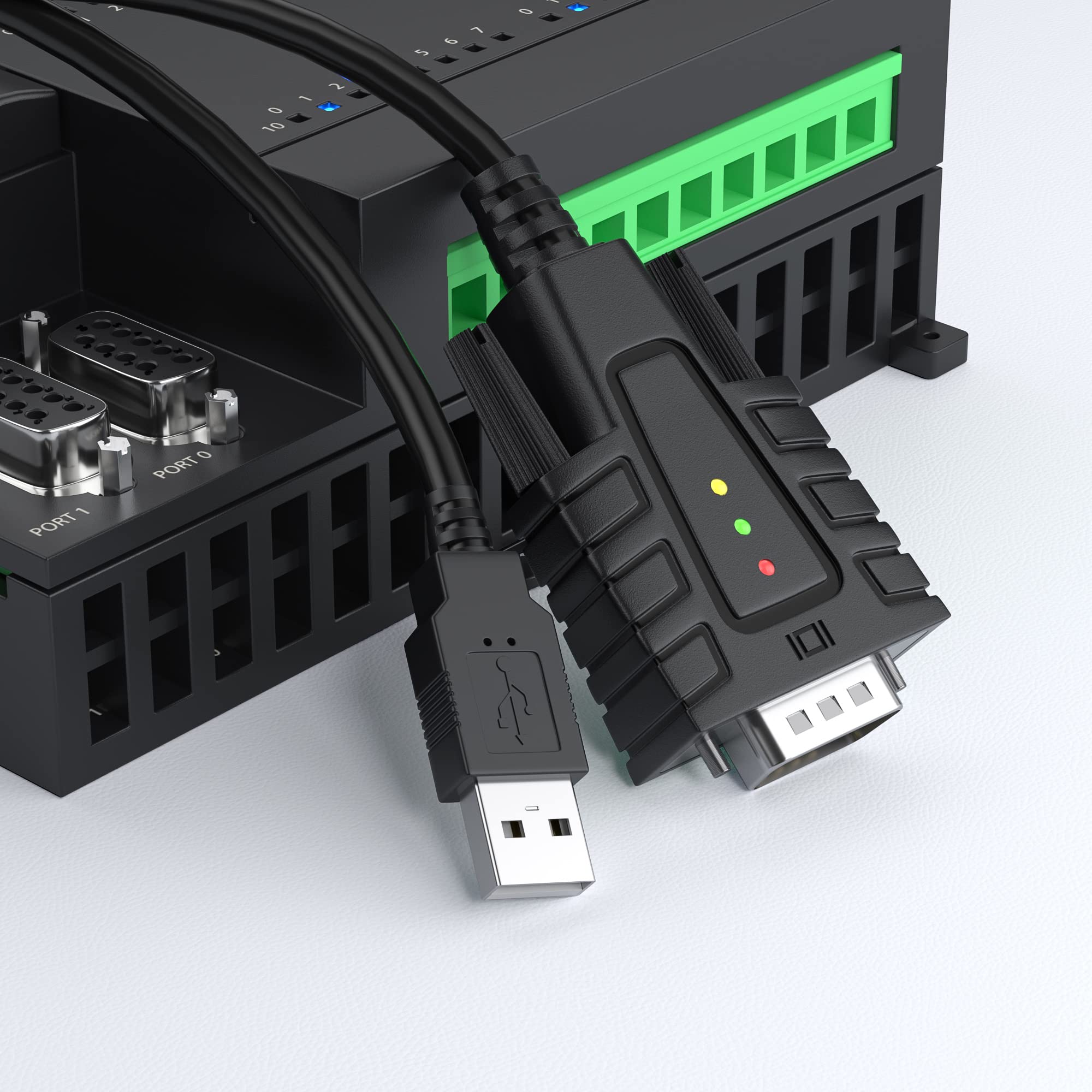 DriverGenius USB to Serial RS232 DB9 Adapter Cable, 3ft - Prolific PL2303, Compatible with Windows 11, macOS Sequoia 15.1.1