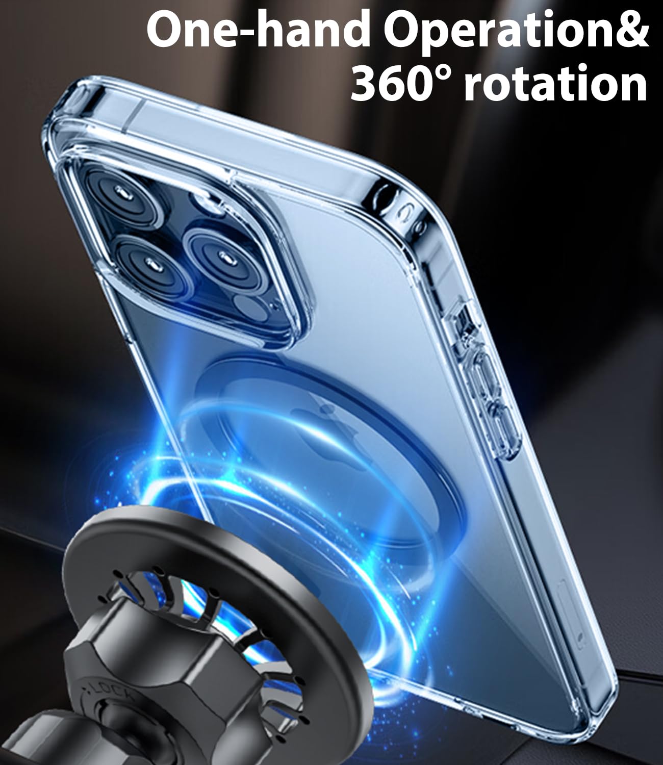 Kucok Mazda Cx-5 Phone Mount For Magsafe, Exclusive Fit For Mazda Cx-5 2017-2025, Fit For Magsafe Iphone 16/15/14/13/12/Mini Ser