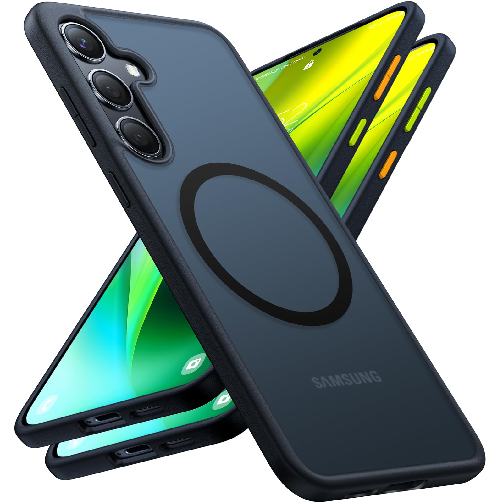 Torras Magnetic Shockproof Designed For Samsung Galaxy S24 Plus Case [Military Grade Drop Tested] [Compatible With Magsafe] Tran