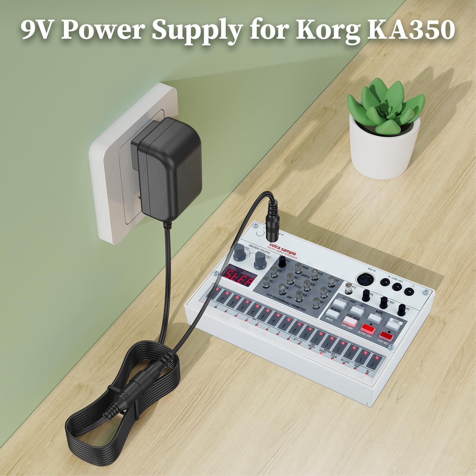 9V Power Supply For Korg Ka350 Ka 350 Charger For Volca Bass Volca Fm Monologue Volca Keys Volca Beats Volca Kick Sequencer Anal