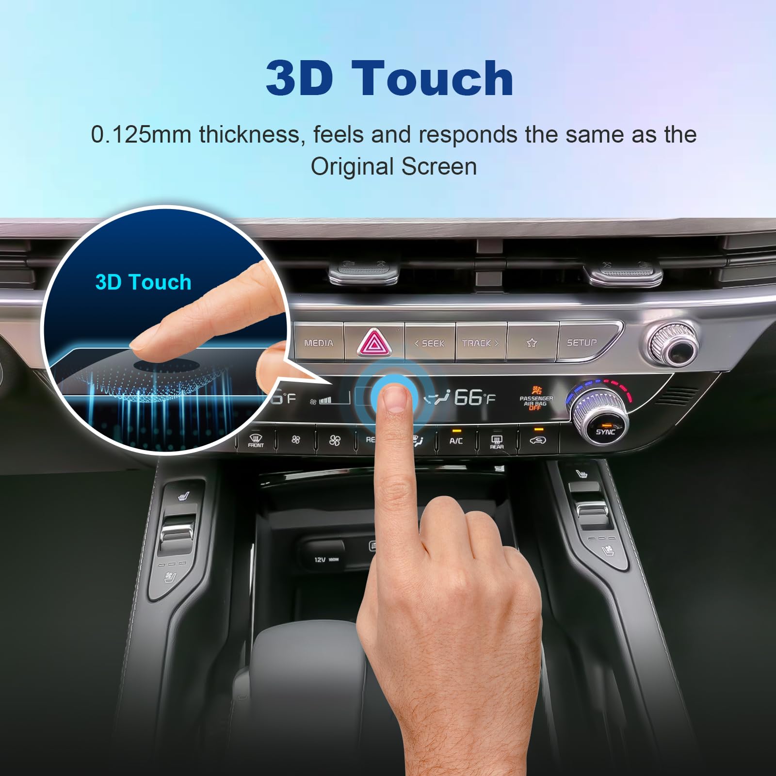 Coleya (2 Pack) 2023 2024 Telluride Ac Screen Protector For Kia Telluride (Lx/S/Ex/Sx/Sx Prestige) Air Conditioner Display, 2024