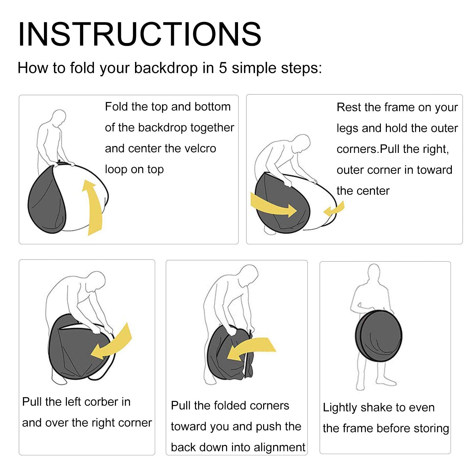 5 In 1 Oval Light Reflector 24 X 35 Inch (60 X 90Cm) Portable Collapsible Photography Studio Photo Camera Lighting Reflectors/Di