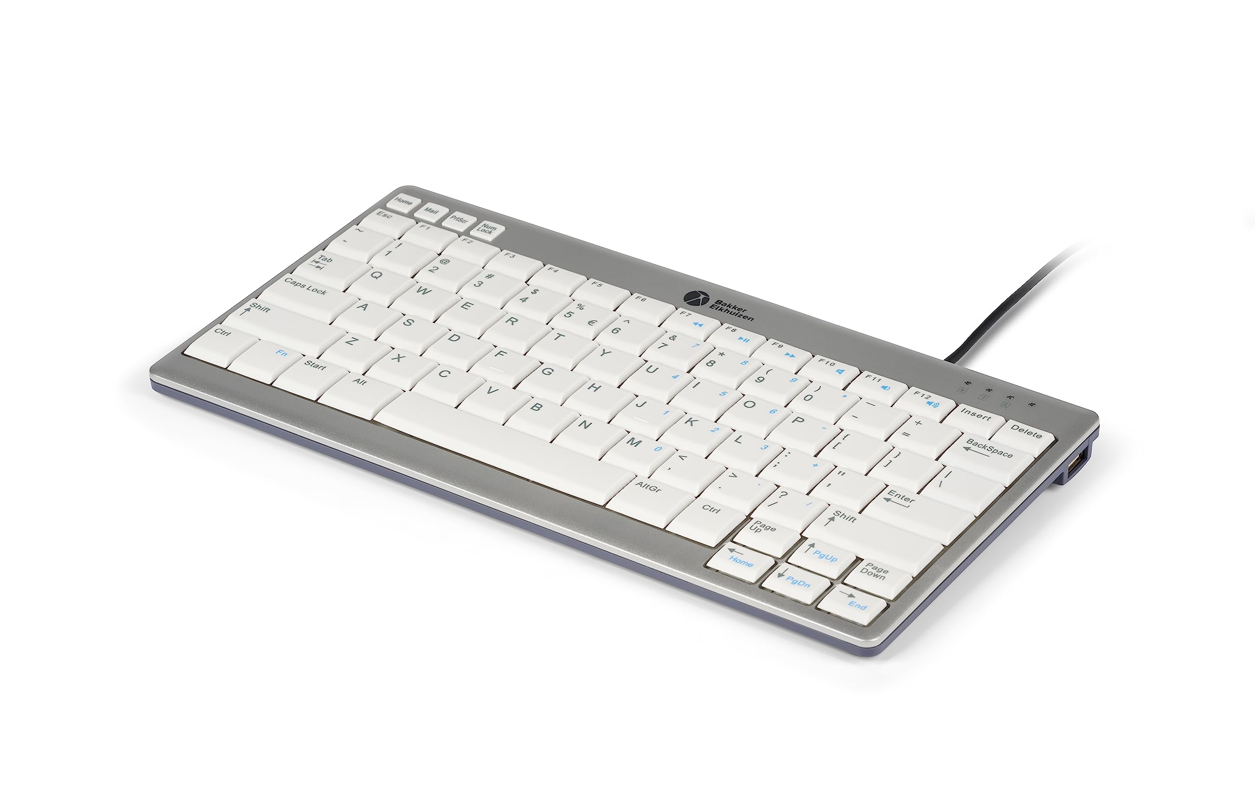 Bakker & Elkhuizen Bneu950Us Keyboard Qwerty Ultraboard 950 White Silver