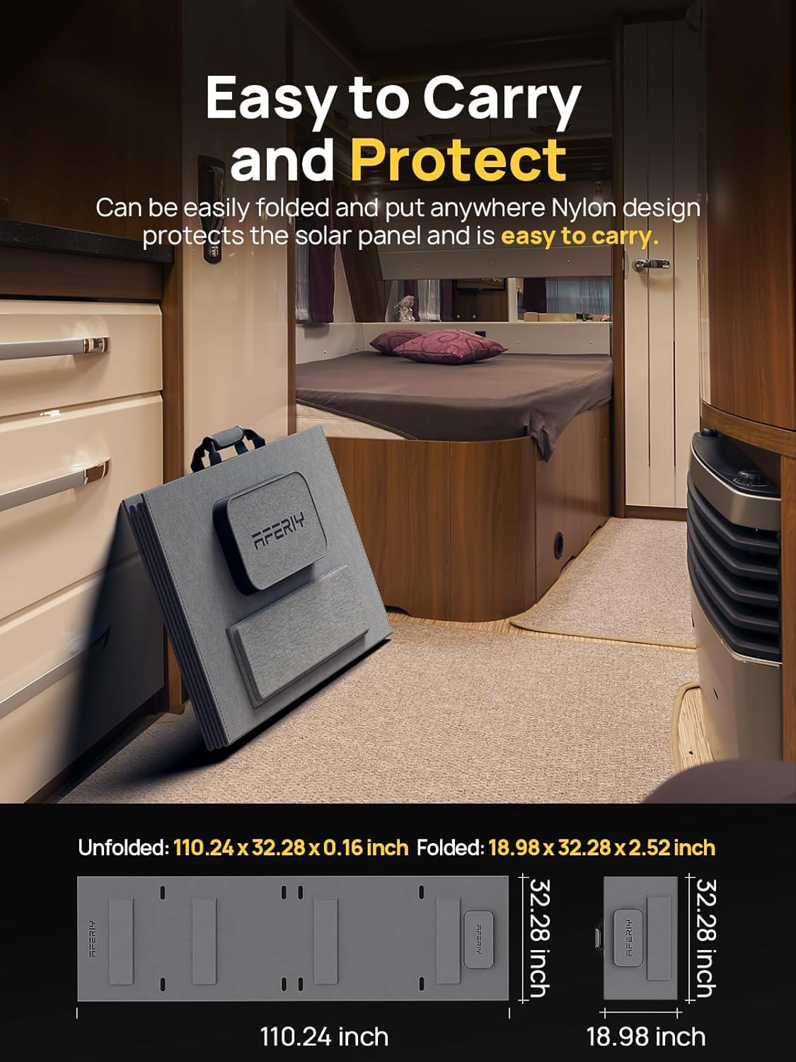 Aferiy Portable Power Station Af-P210 2048Wh | 2400W With 400W Solar Panel,Ac Output With 120V,2400W,Solar Generator For Home Us