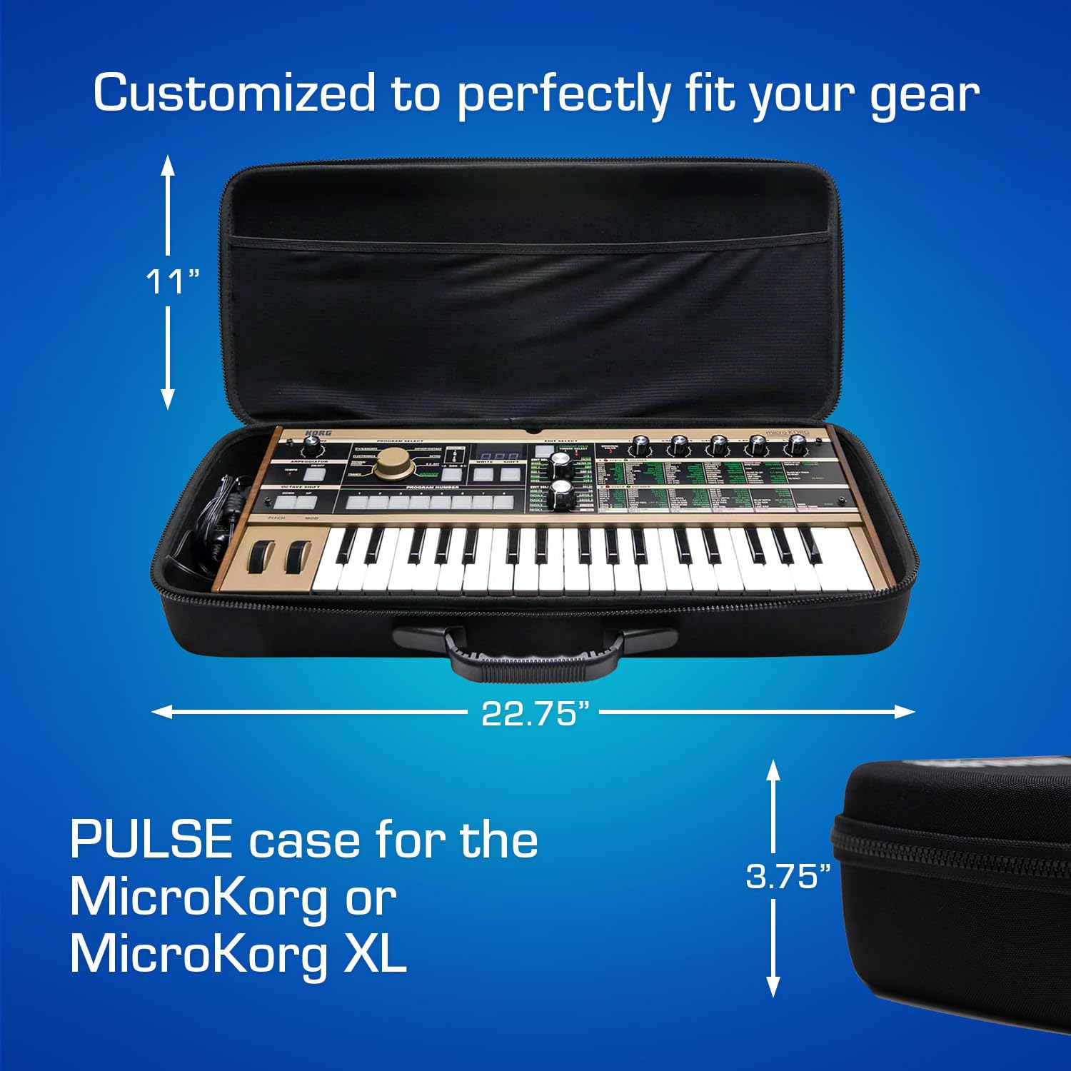 Analog Cases Pulse Case For The Korg Microkorg Or Microkorg Xl+