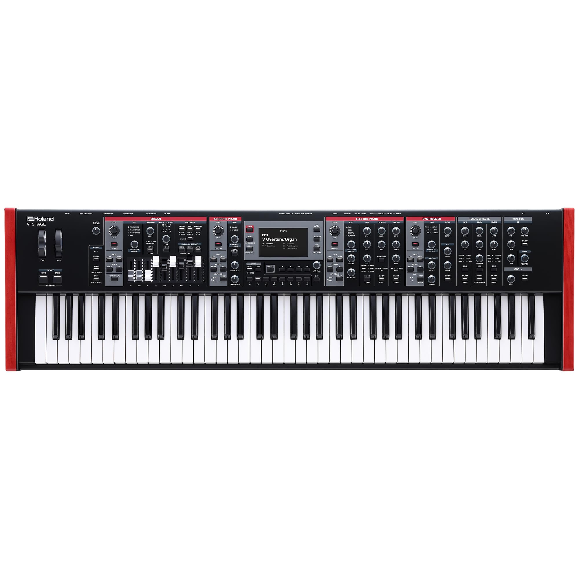 Roland V-STAGE 76 | Premium 76-Key Semi-Weighted Digital Keyboard | Ideal for Synth-Focused Players | Four Independent Sound Eng