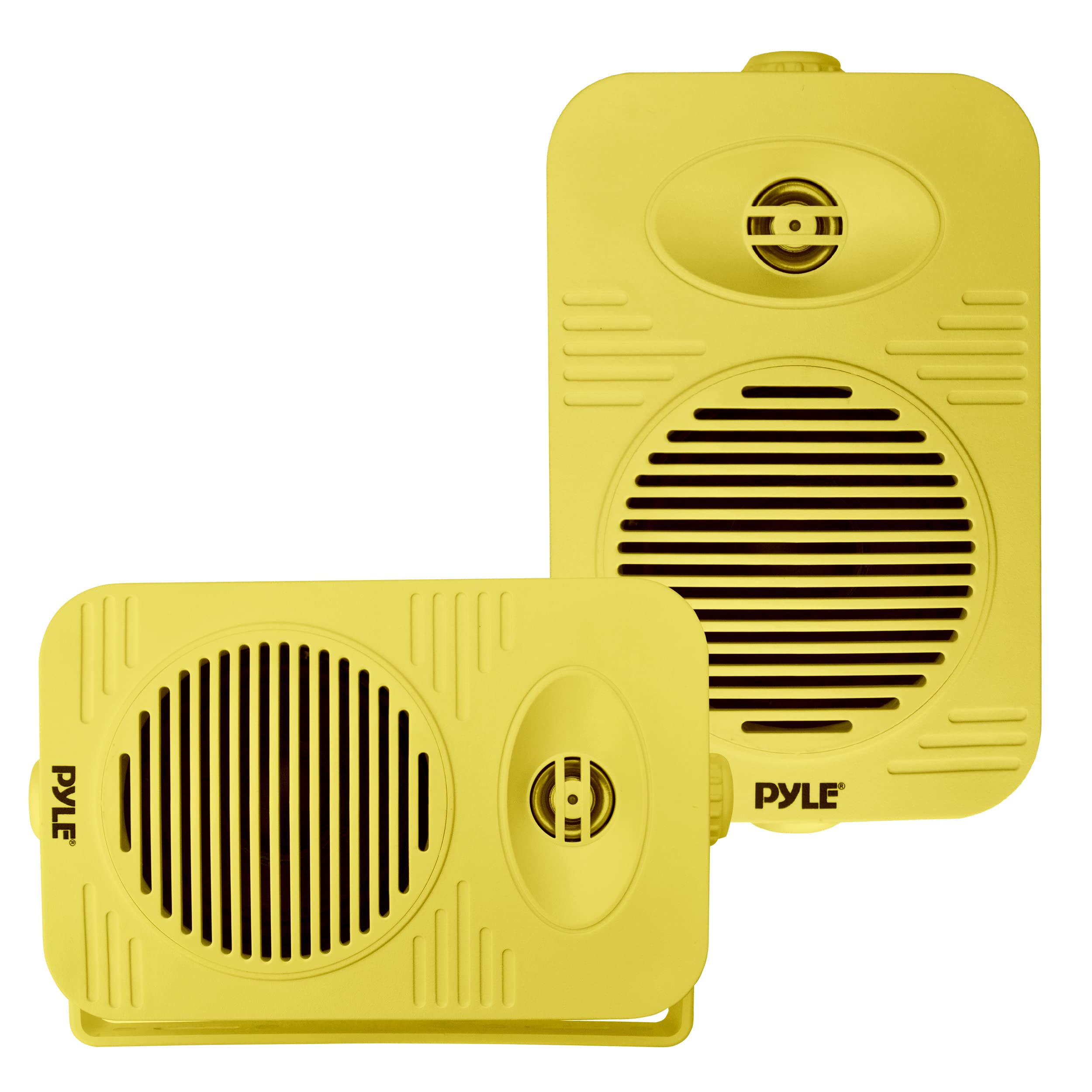 Pyle 300 Watt Bluetooth Indoor Outdoor Speakers Pair - Dual Waterproof 4 2-Way Full Range Speaker System w/ 1/2 High Compliance