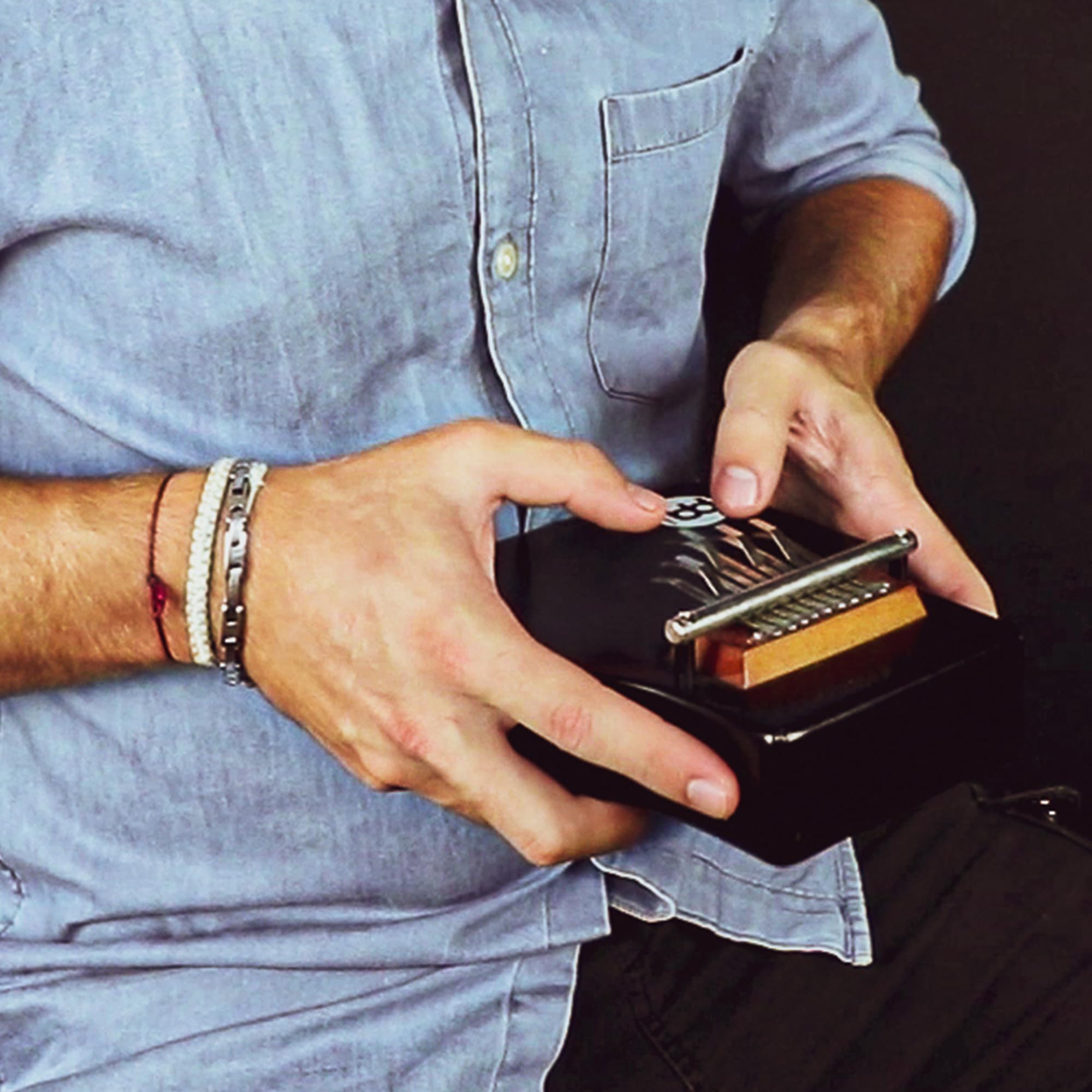 Meinl Percussion Ka9Ww-Bk Wah Wah Effect Wood Kalimba, Black