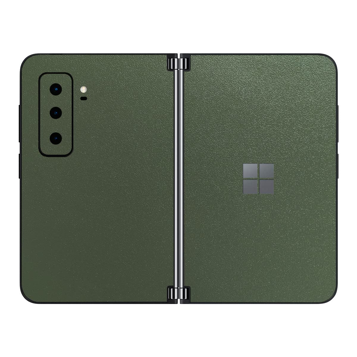 SopiGuard Sticker Skin for 2021 Microsoft Surface Duo 2 2nd Gen Edge-to-Edge Front and Rear Panels Vinyl Decal (Rugged Marsh Gre