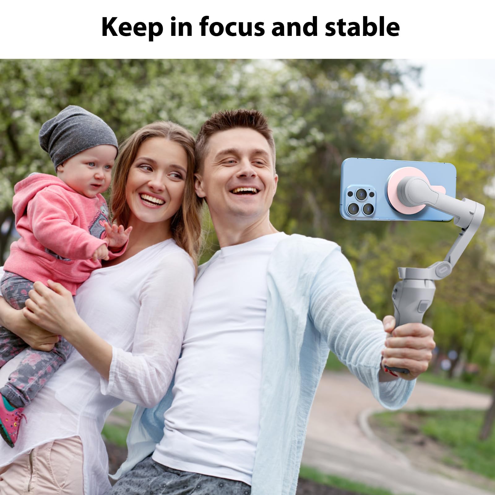 Aerbeis Magnetic Phone Clamp For Dji, Adapter Mount For Dji Gimbal Stabilizer Osmo Mobile 6/ Om 5/ Om 4/ Om 4 Se, Dji Om Accesso