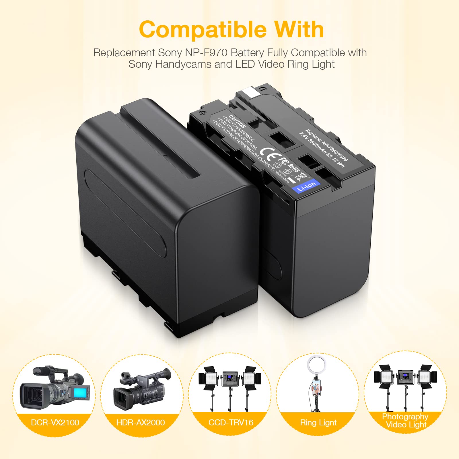 4 Pack Np F970 Batteries And 4 Channel Charger For Sony Np F970 Np F950 Np F960 Np F550 Np F330 Np F570 Battery And Sony Ccd Sc5