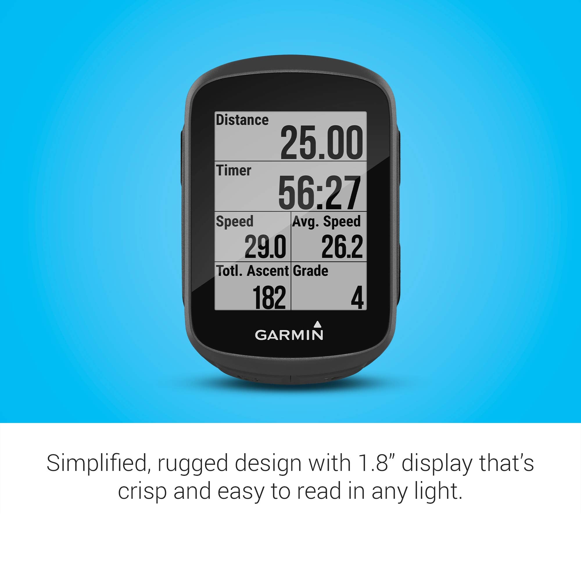 Garmin Edge 130 Plus Bundle, Gps Cycling/Bike Computer With Sensors And Hr Monitor, Download Structure Workouts, Climbpro Pacing