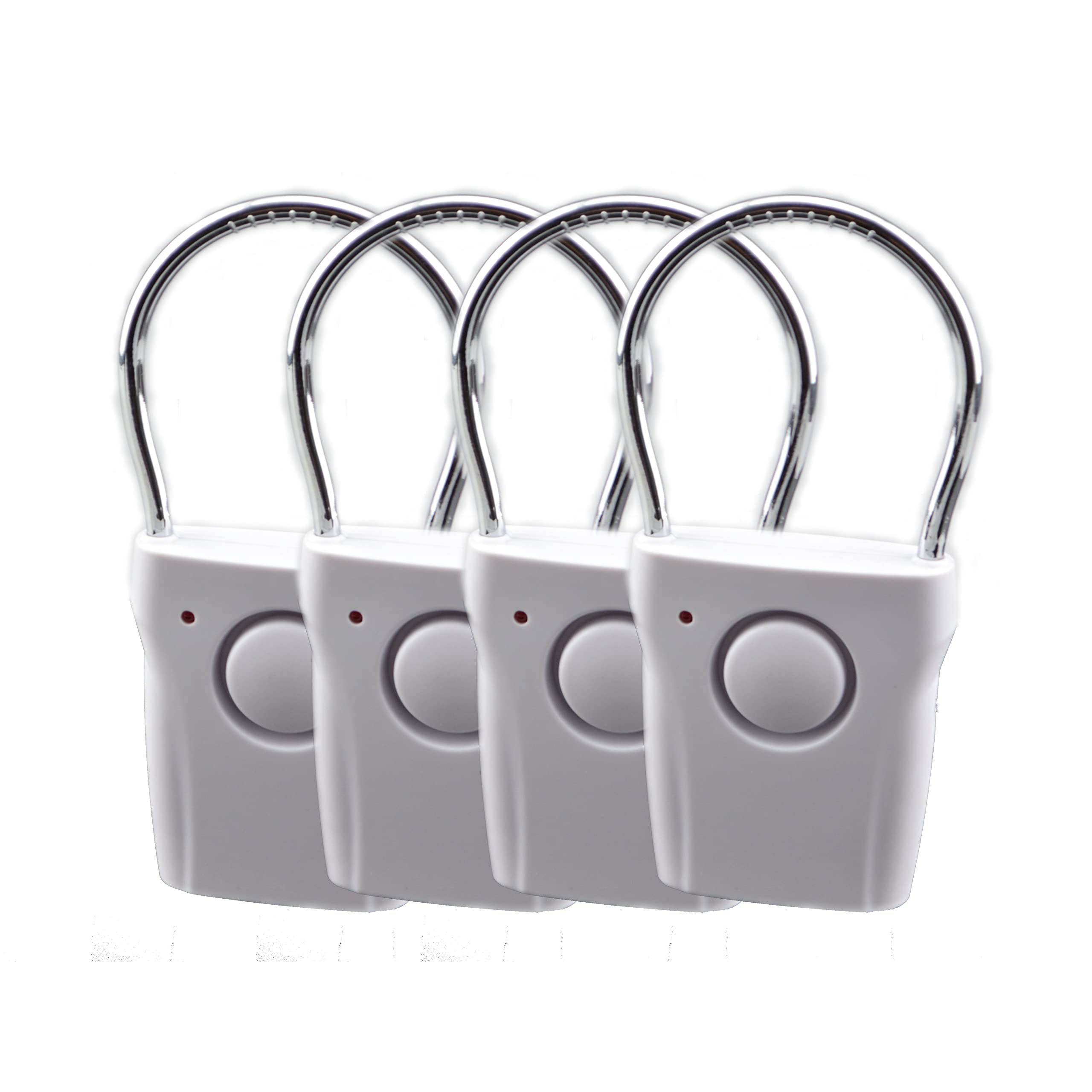 HITBEAT 115dB Door Knob/Handle Vibration Alarm for Home Hotel Apartment Door Looker Alarm 4 Packs