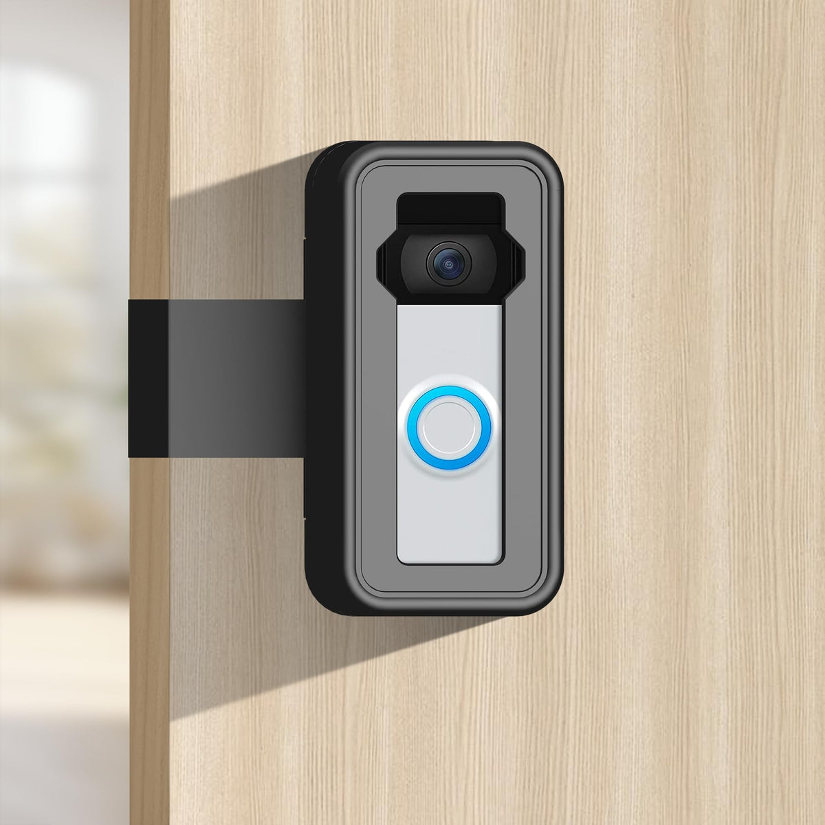 Anti-Theft Video Doorbell Mount - No-Drill Solution For Apartment Doors, Ideal For Renters And Home Offices, Compatible With Mos