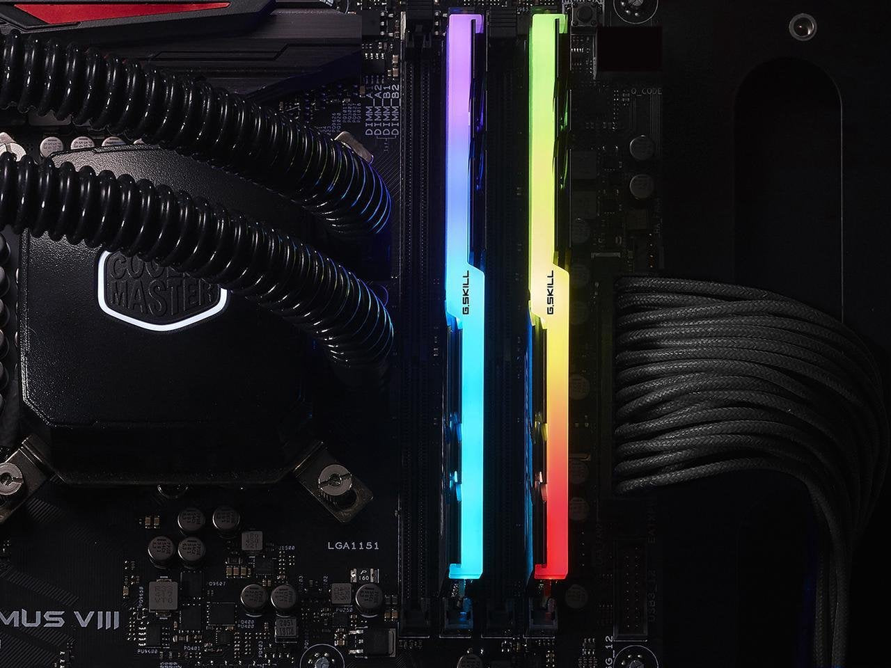 G.Skill Tridentz Rgb Series 16Gb (2 X 8Gb) 288 Pin Ddr4 Sdram Ddr4 3200 (Pc4 25600) Desktop Memory F4 3200C16D 16Gtzrx